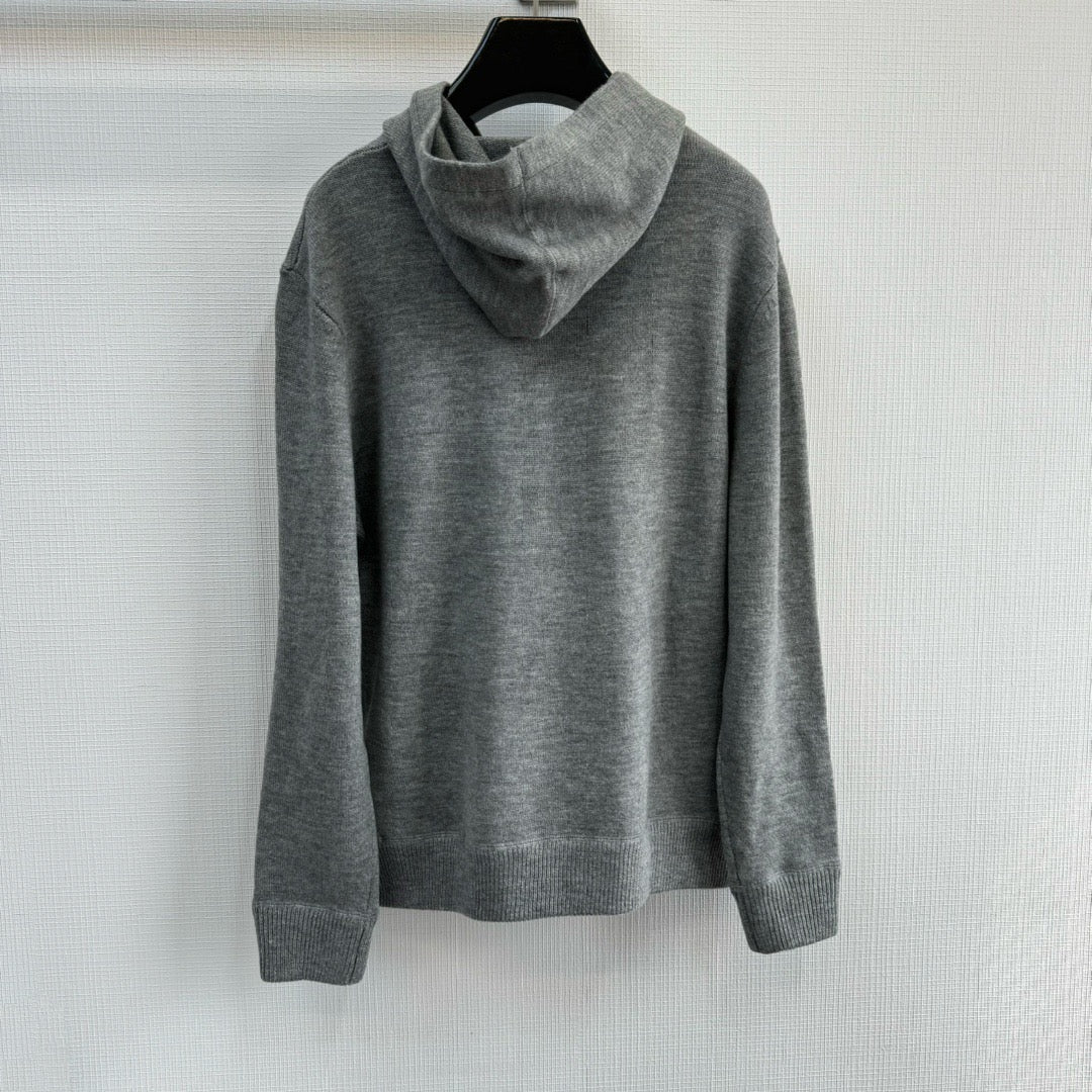 Grauer Hoodie