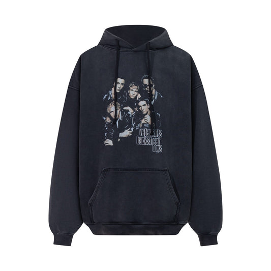 Schwarzer Hoodie