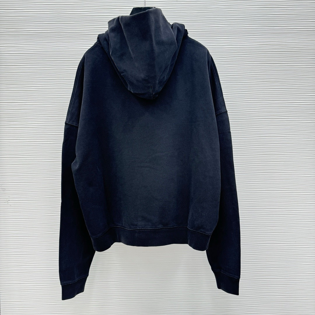 Sudadera con capucha azul oscuro