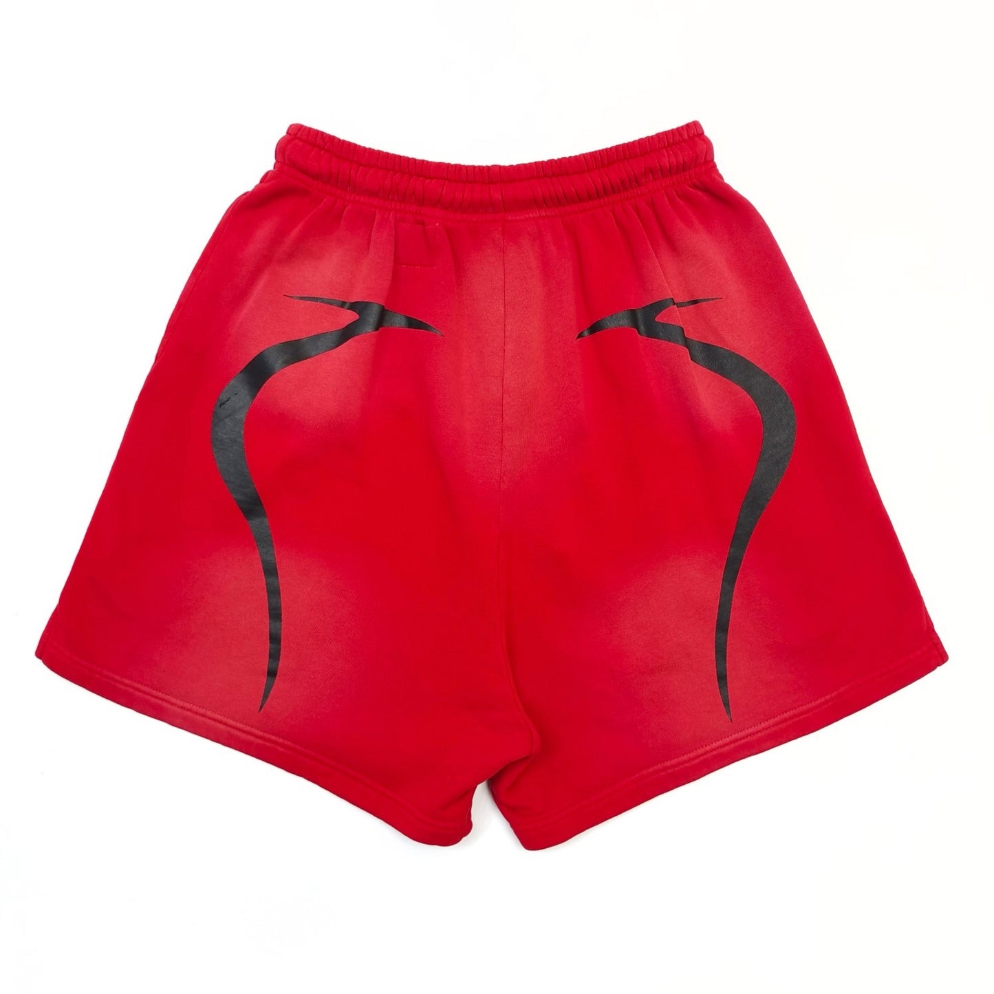 Rojo oscuro corto