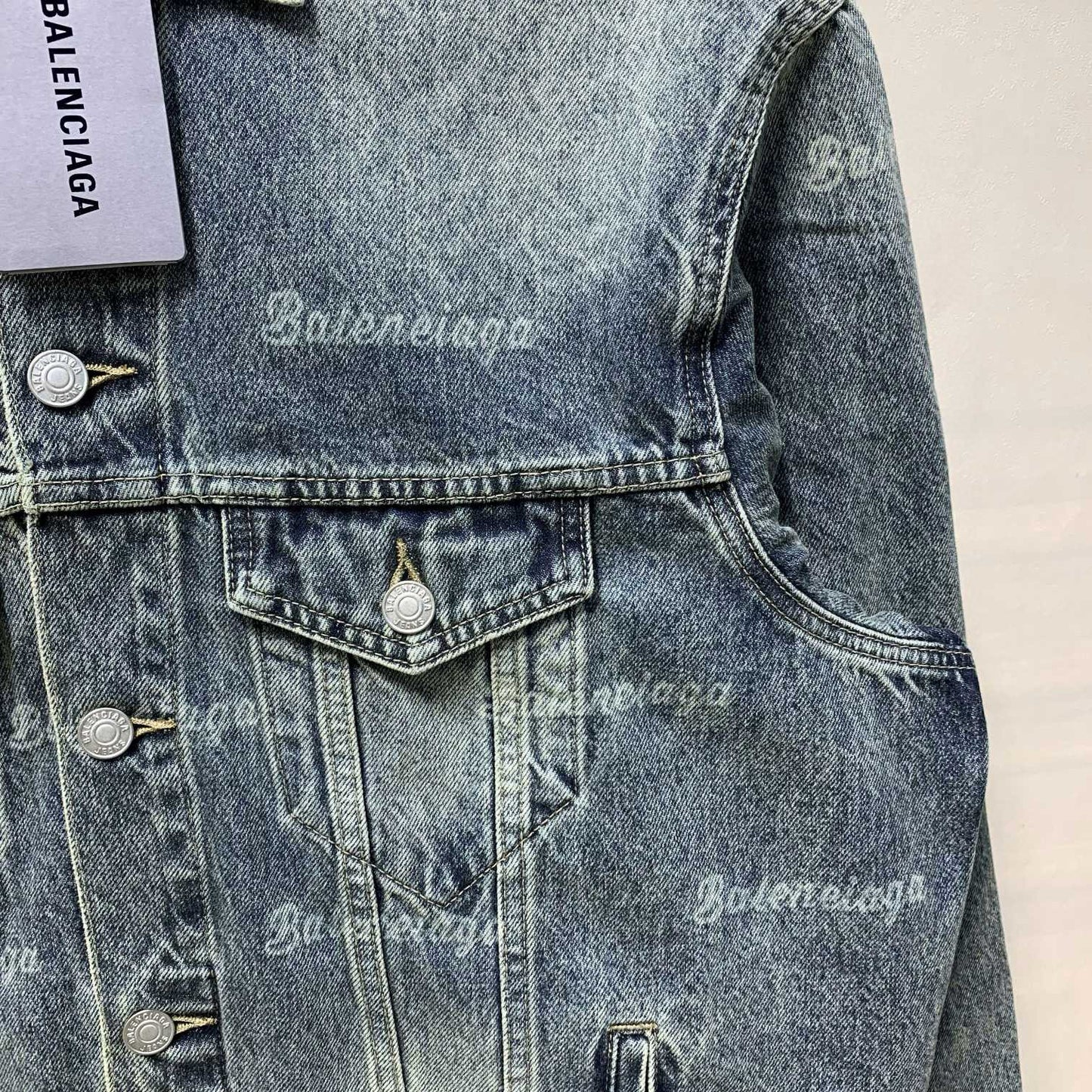Chaqueta azul grisácea