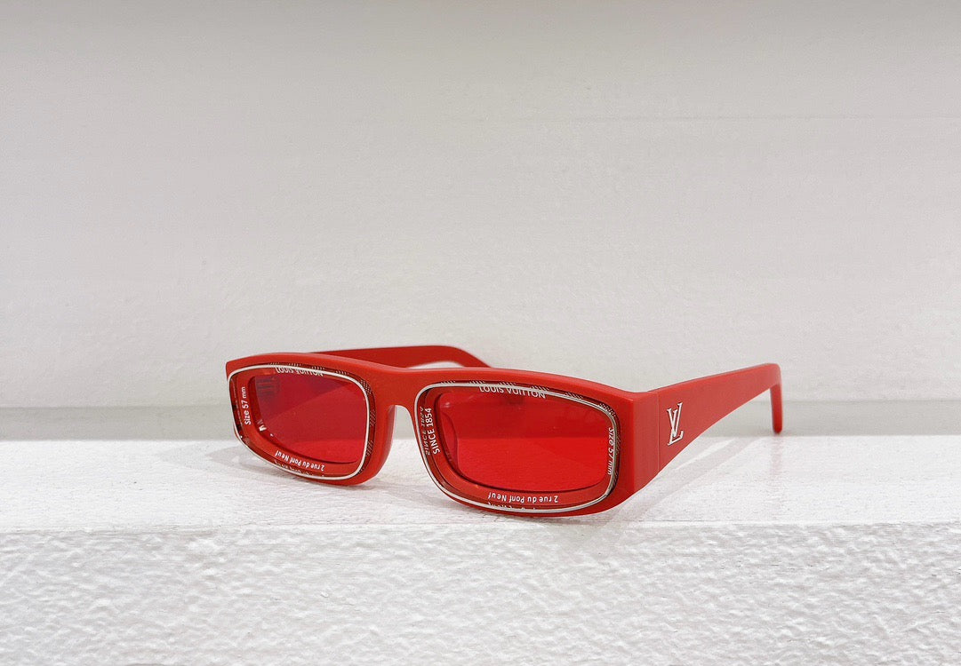 Gafas de sol amarillas, rojas, verdes y negras
