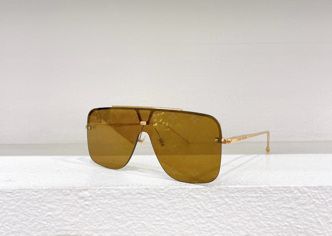 Gafas de sol azules y marrones