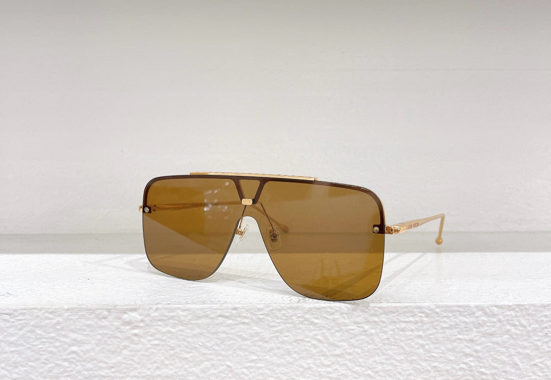 Gafas de sol azules y marrones