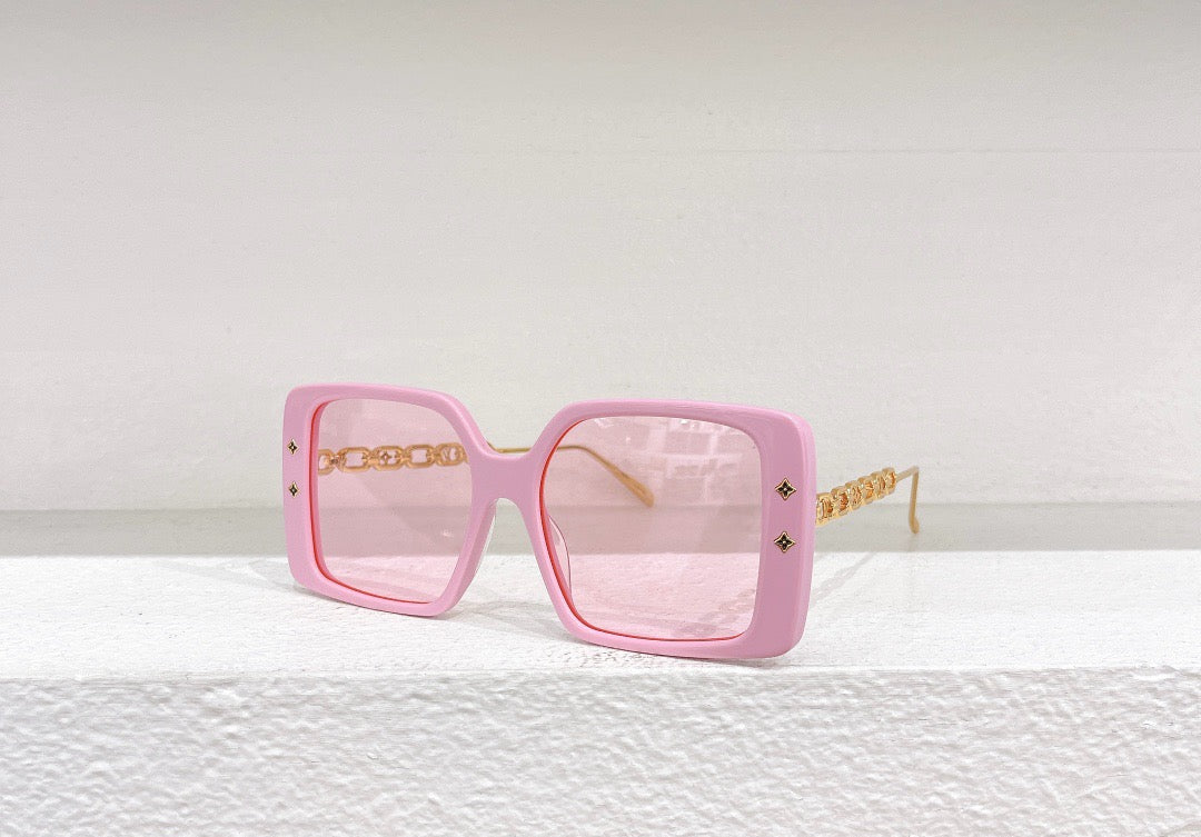 Gafas de sol negras, blancas, marrones y rosas