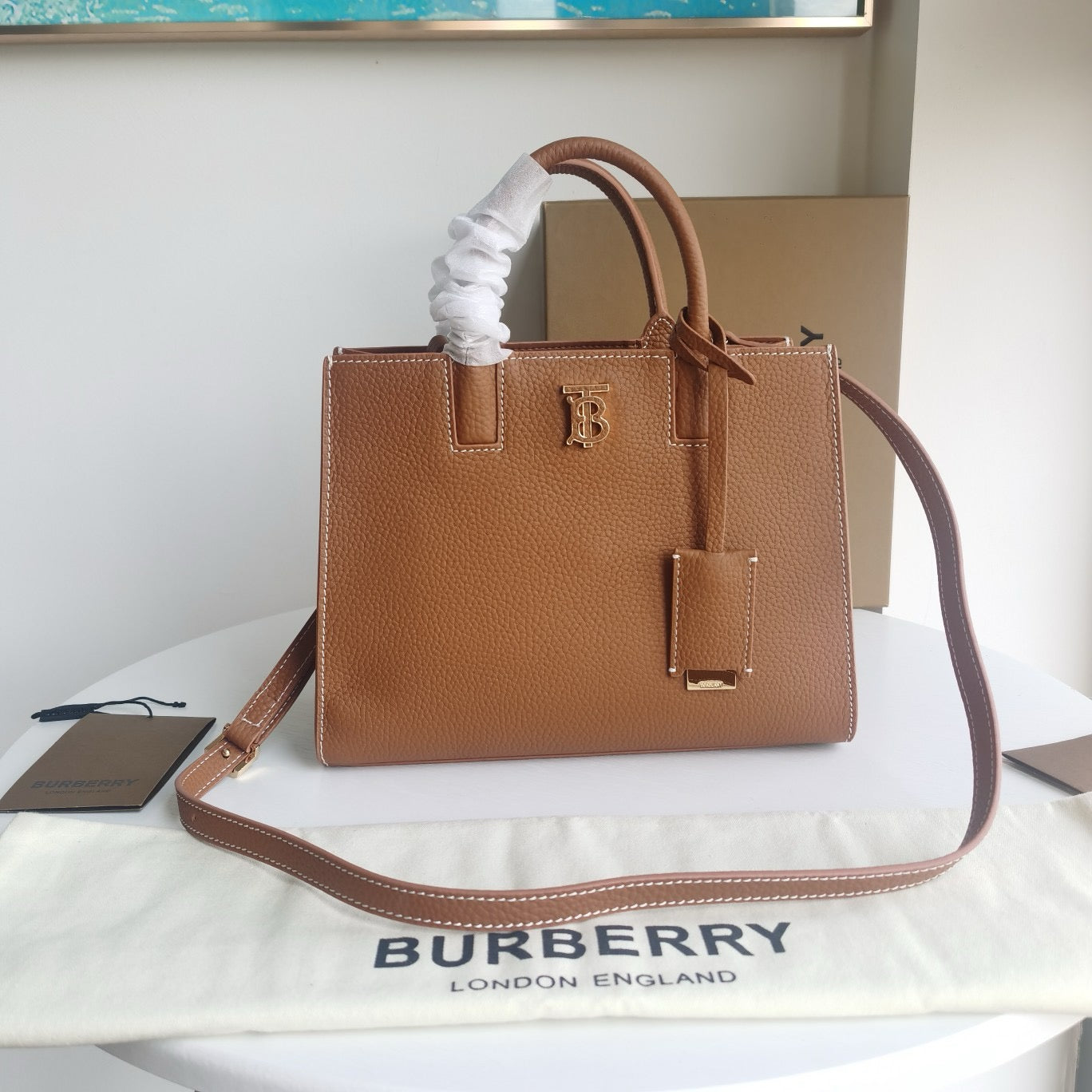 Brown and Black Bag