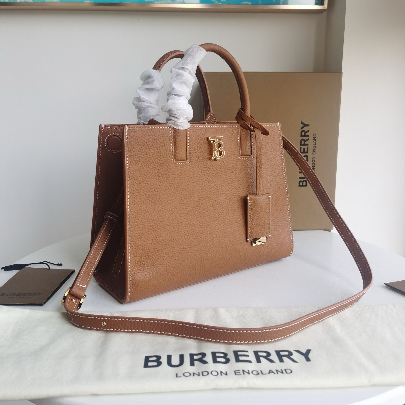 Brown and Black Bag