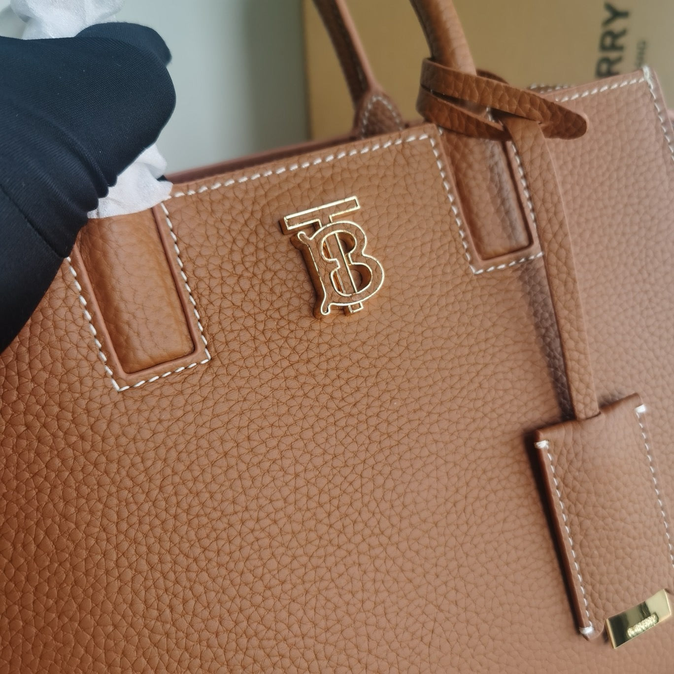 Brown and Black Bag