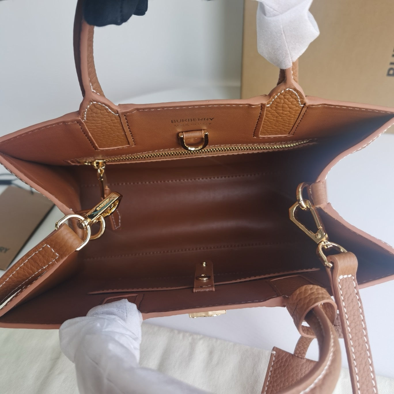 Brown and Black Bag