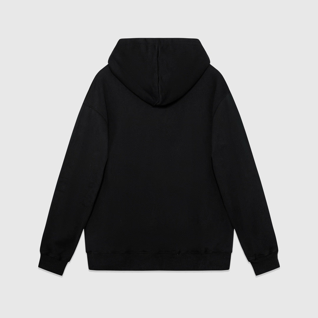 Schwarzer Hoodie