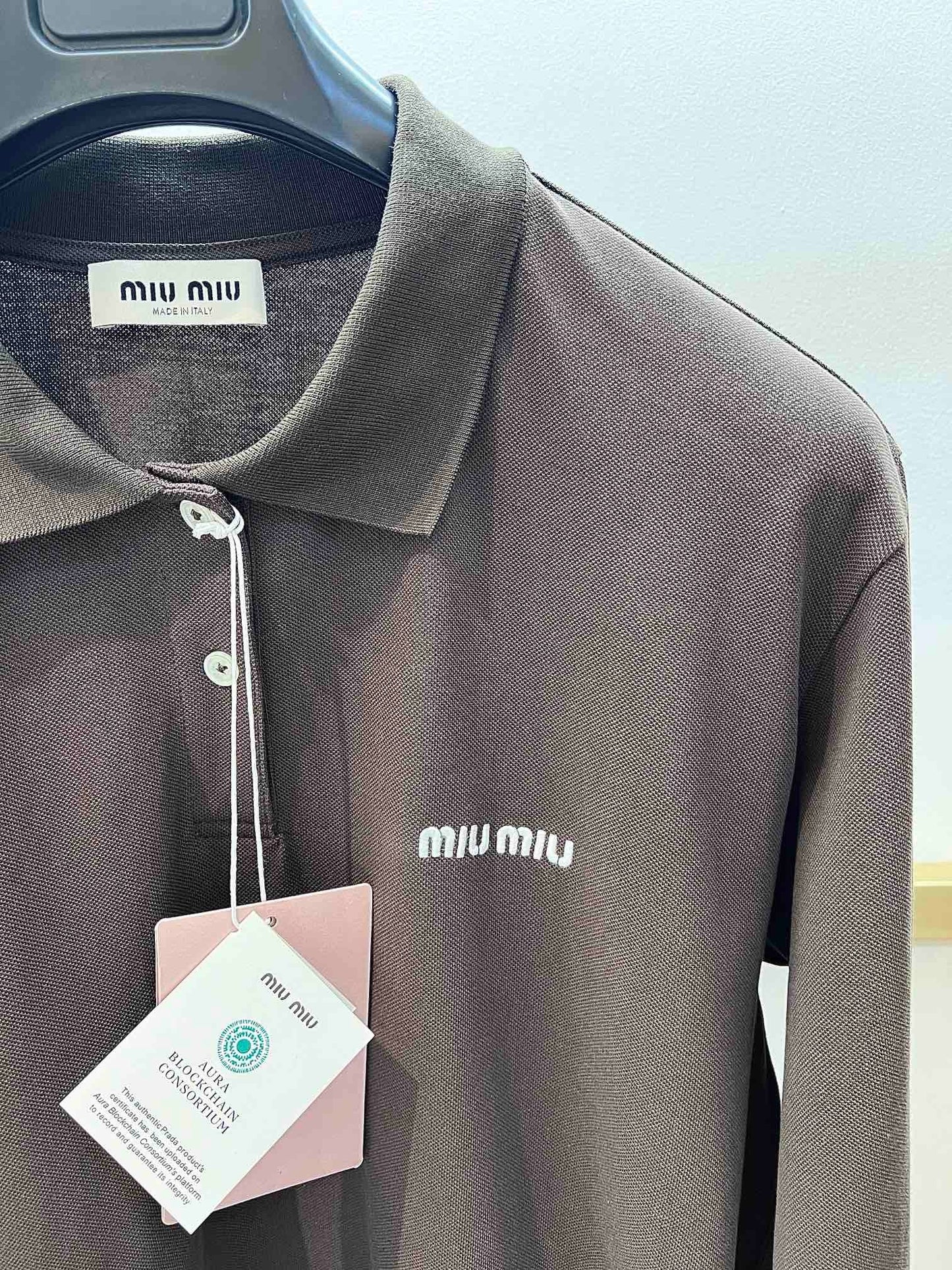 Blaues und braunes Trikot