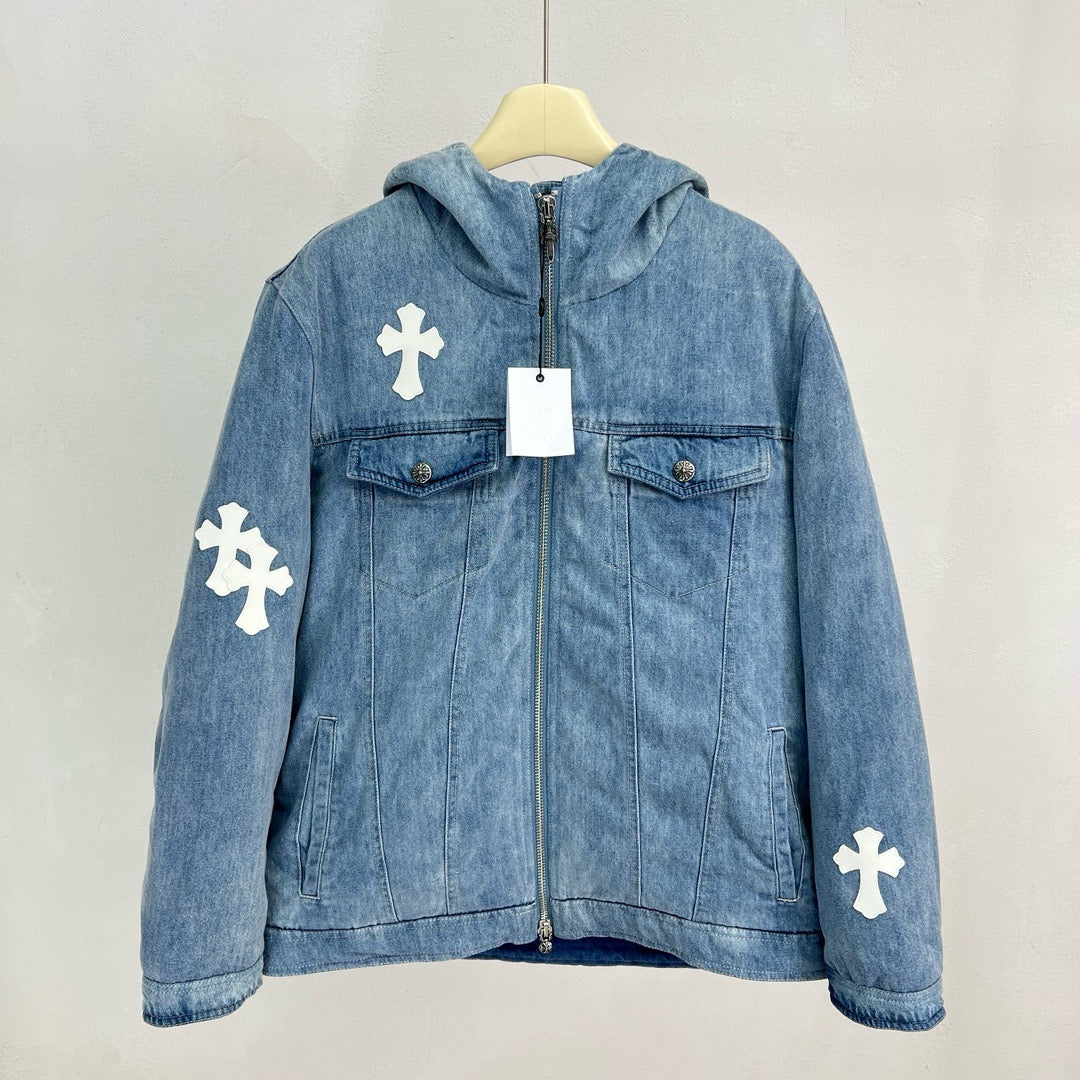 Chaqueta negra y azul