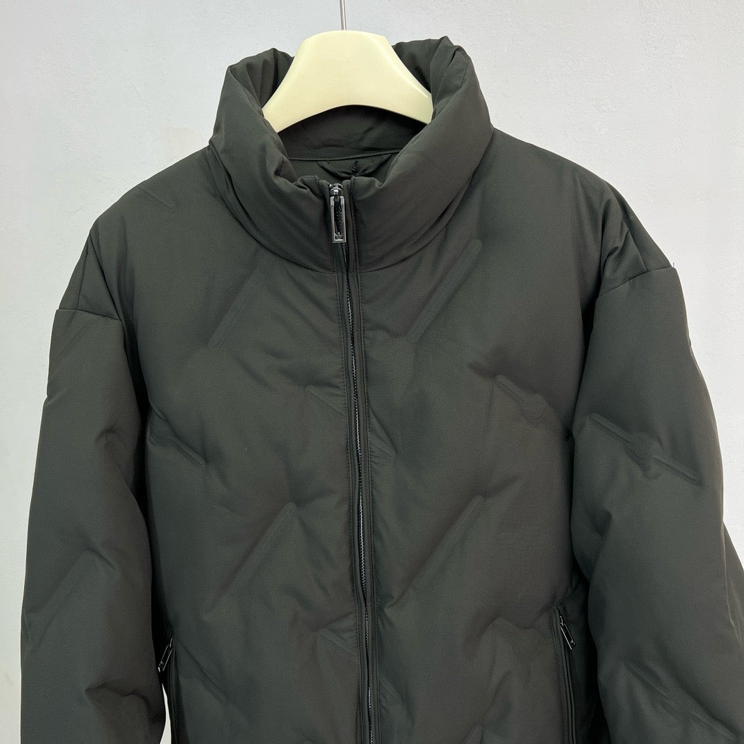 Chaqueta azul oscuro y verde