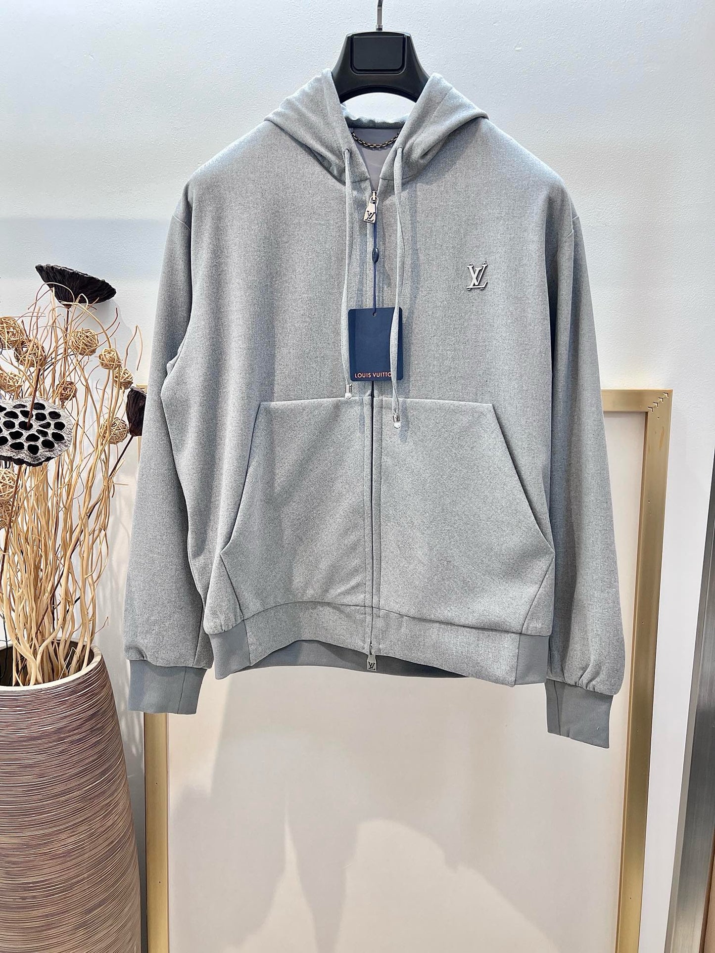 Graue Jacke
