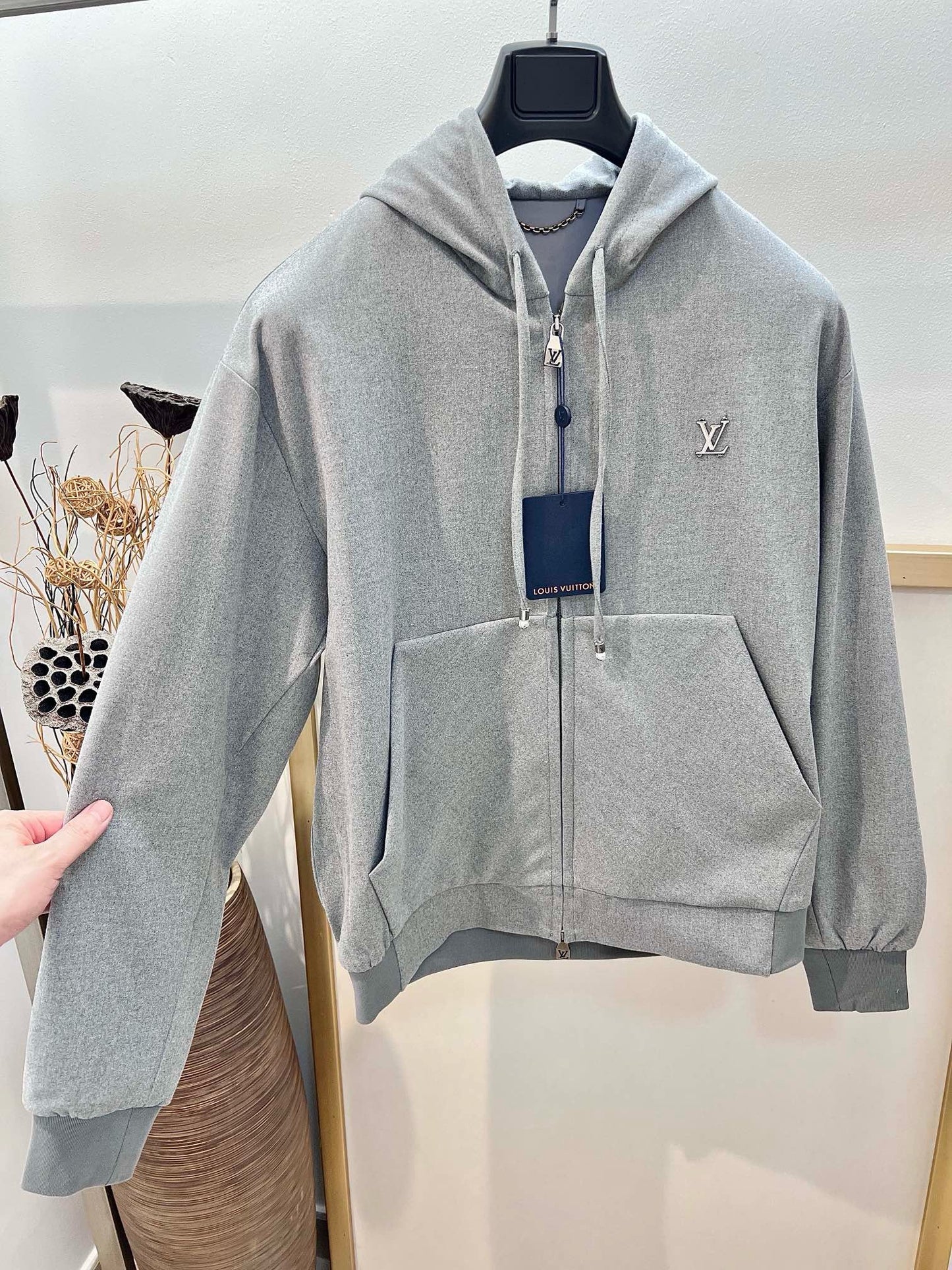 Graue Jacke