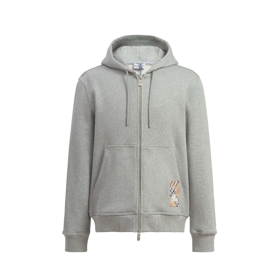 Chaqueta negra y gris