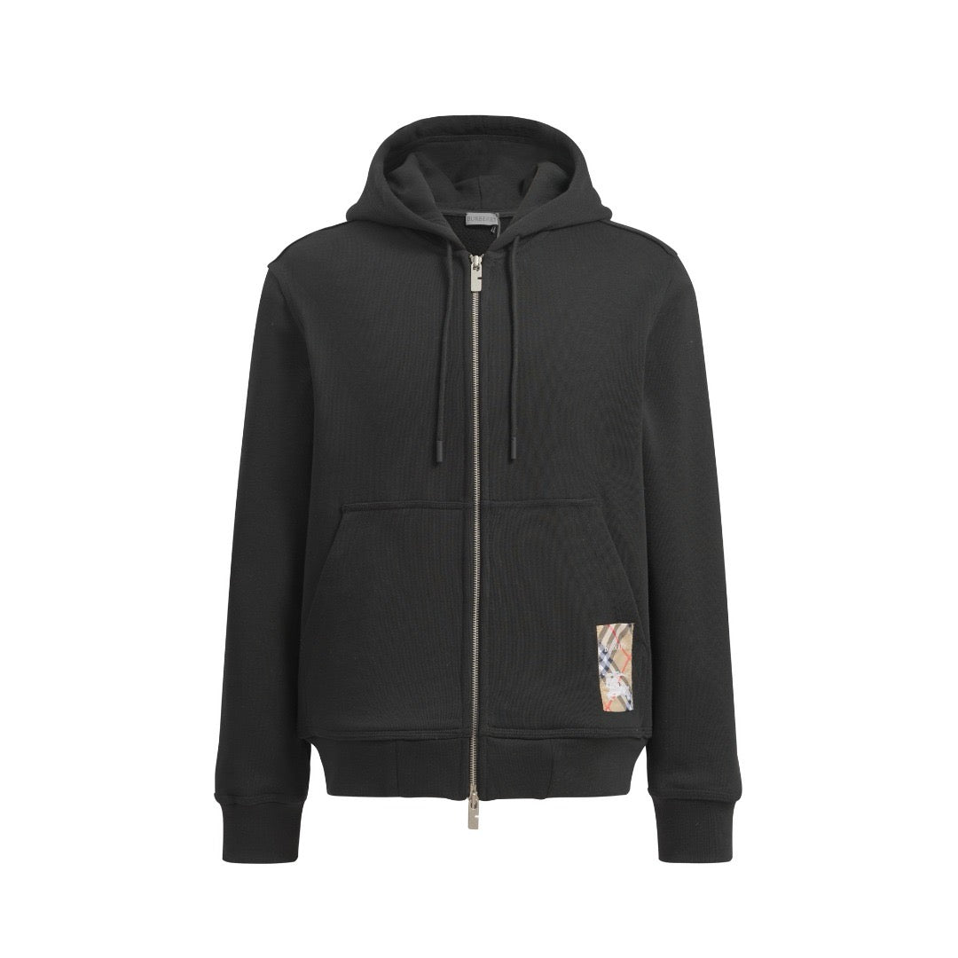 Chaqueta negra y gris