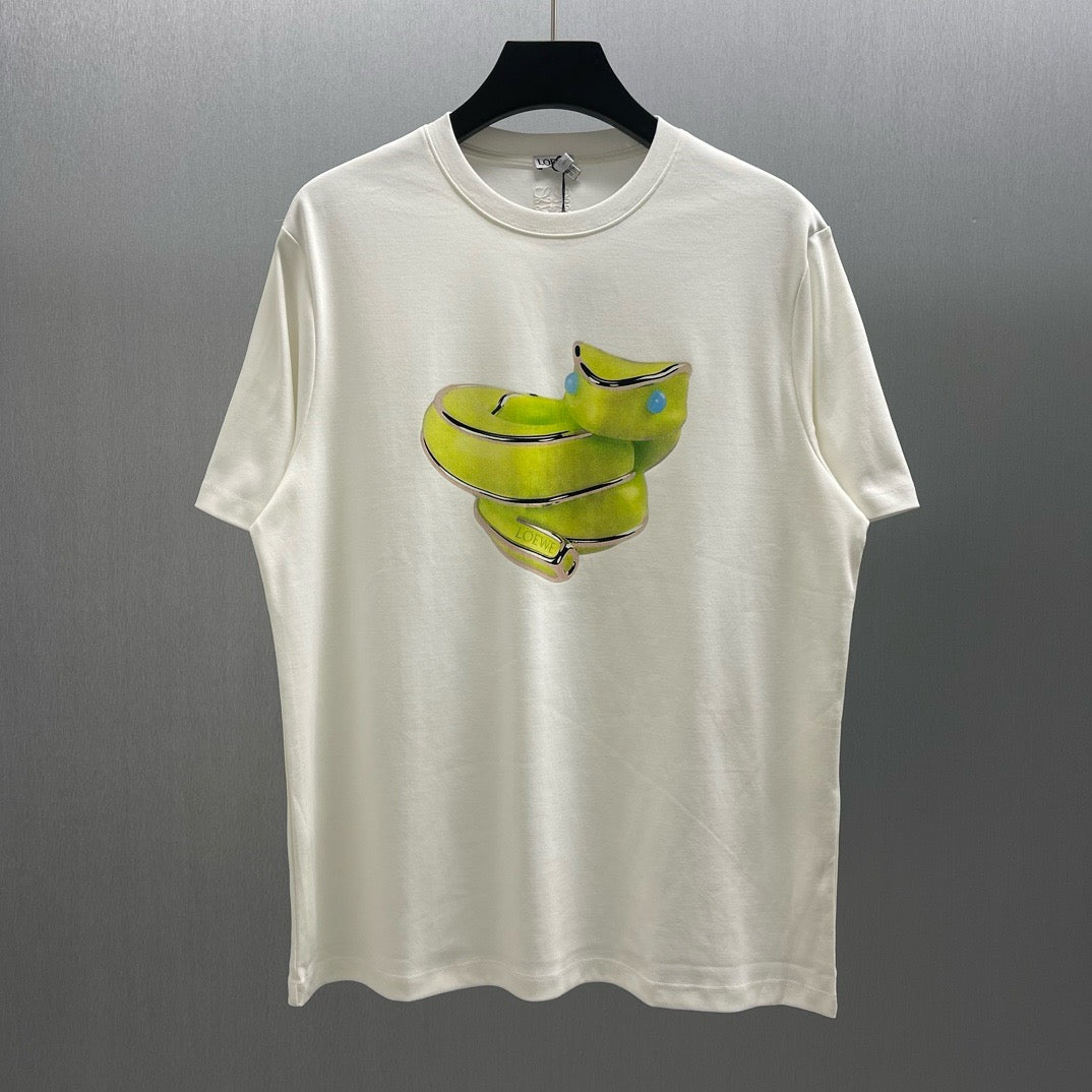Camiseta azul y blanca