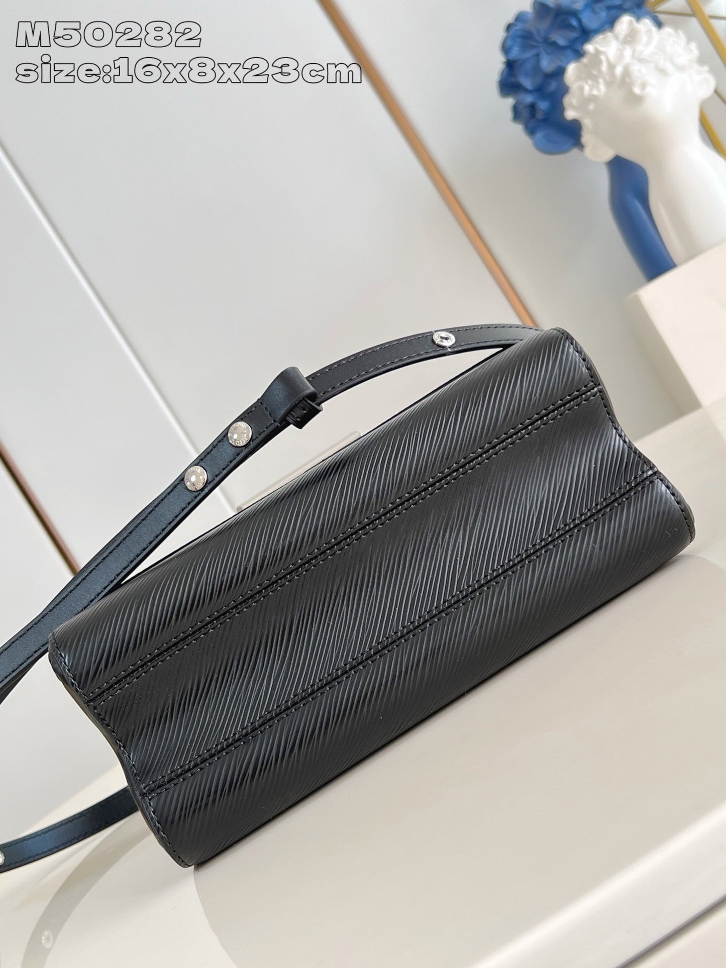 Beige and Black Bag