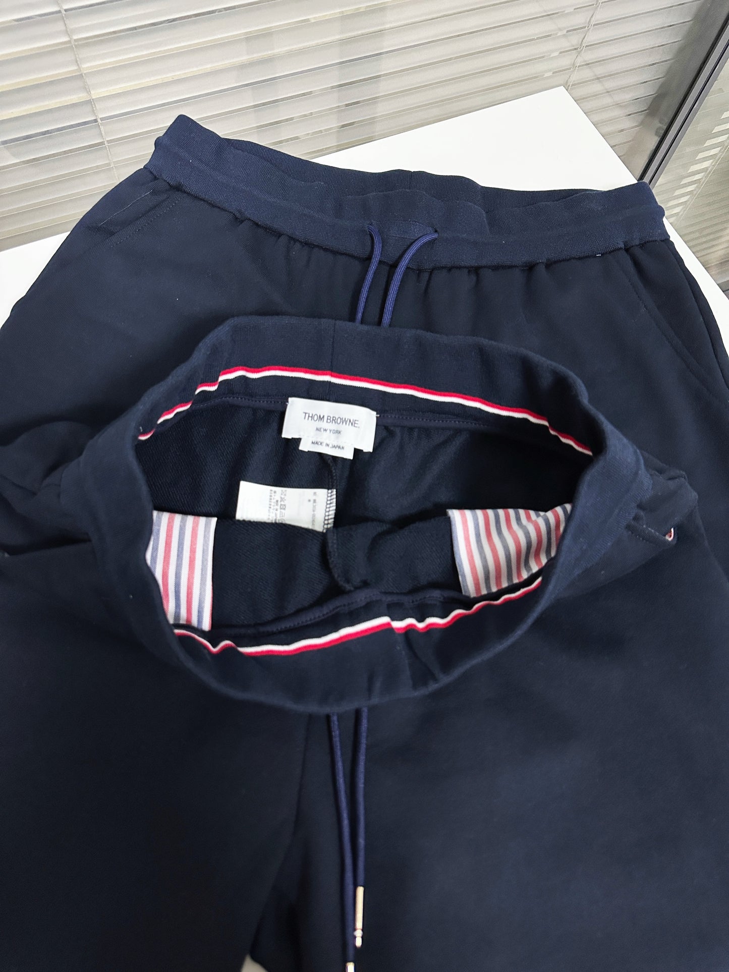 Dark Blue and Grey Short