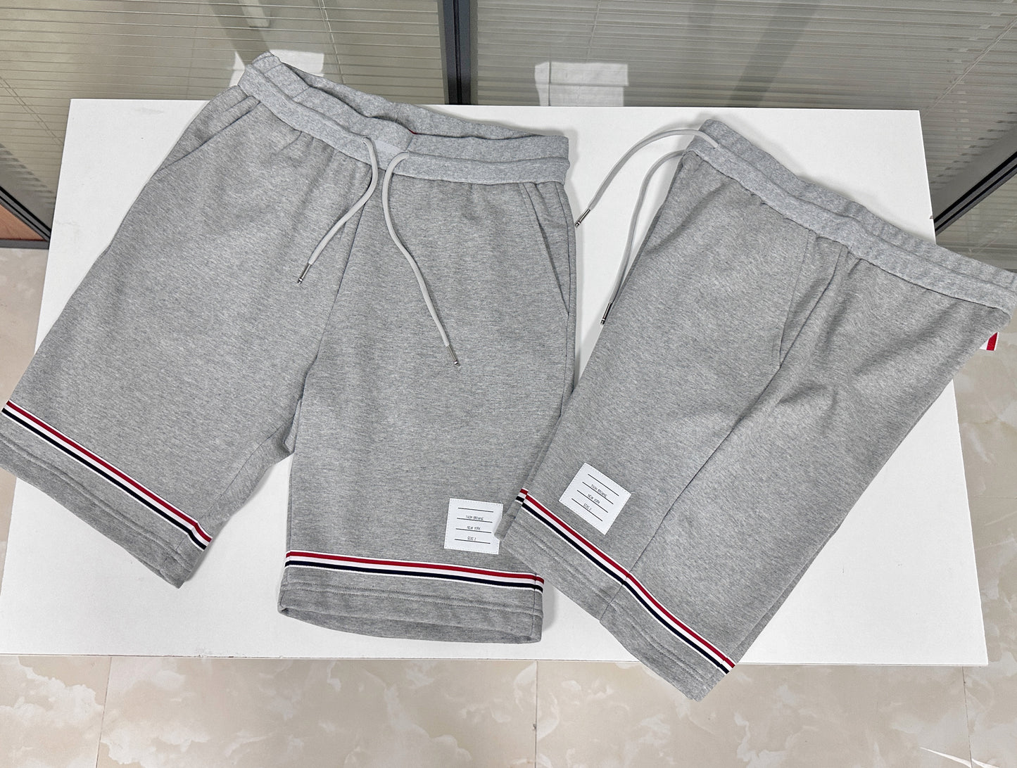 Dark Blue and Grey Short