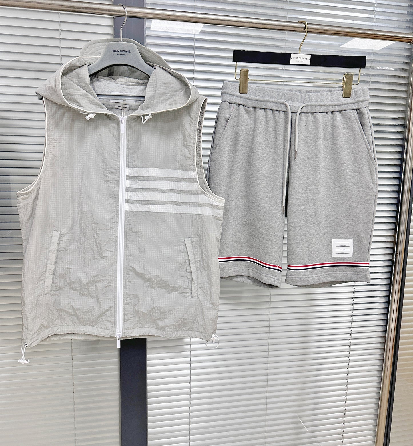 Dark Blue and Grey Short