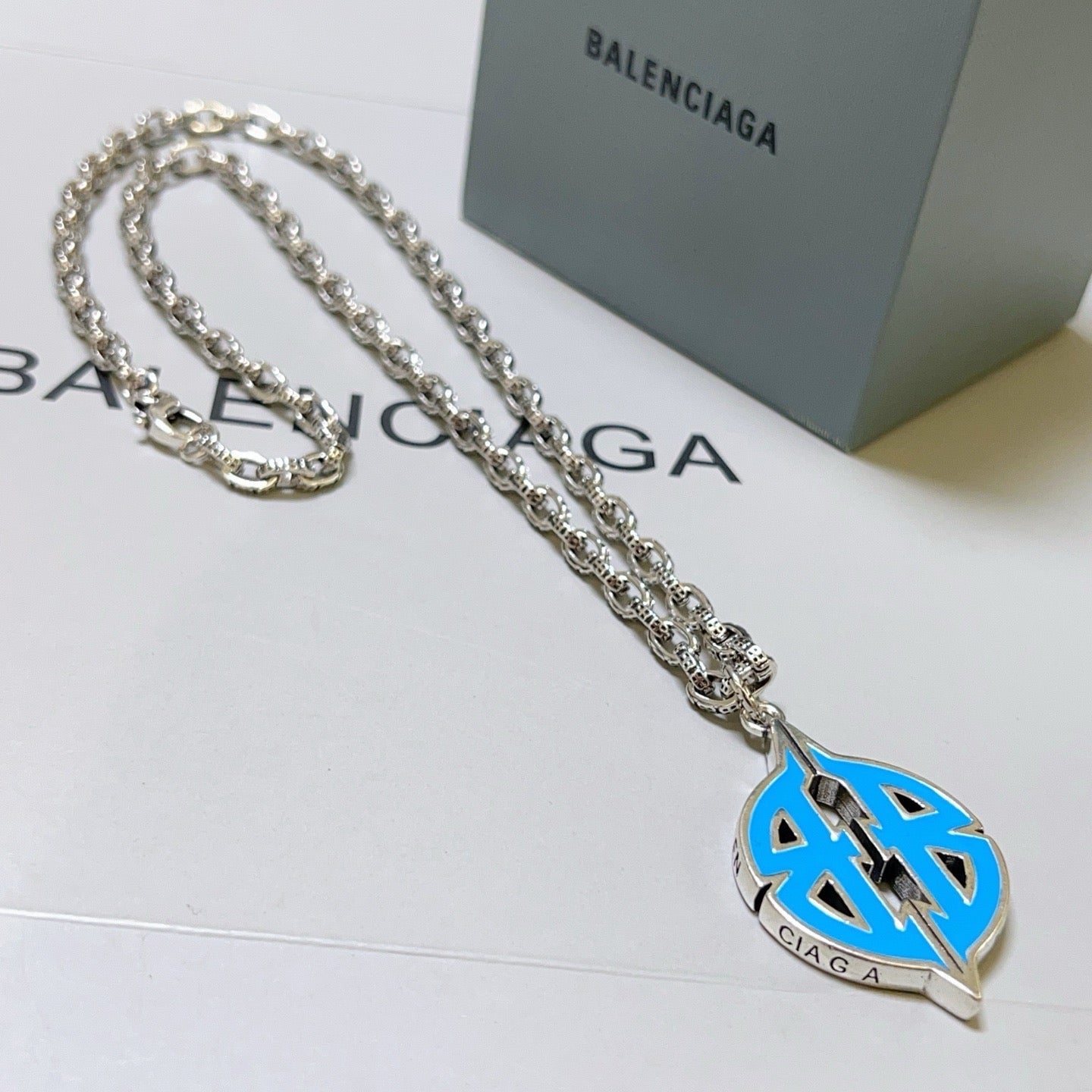 Silver Blue Necklace