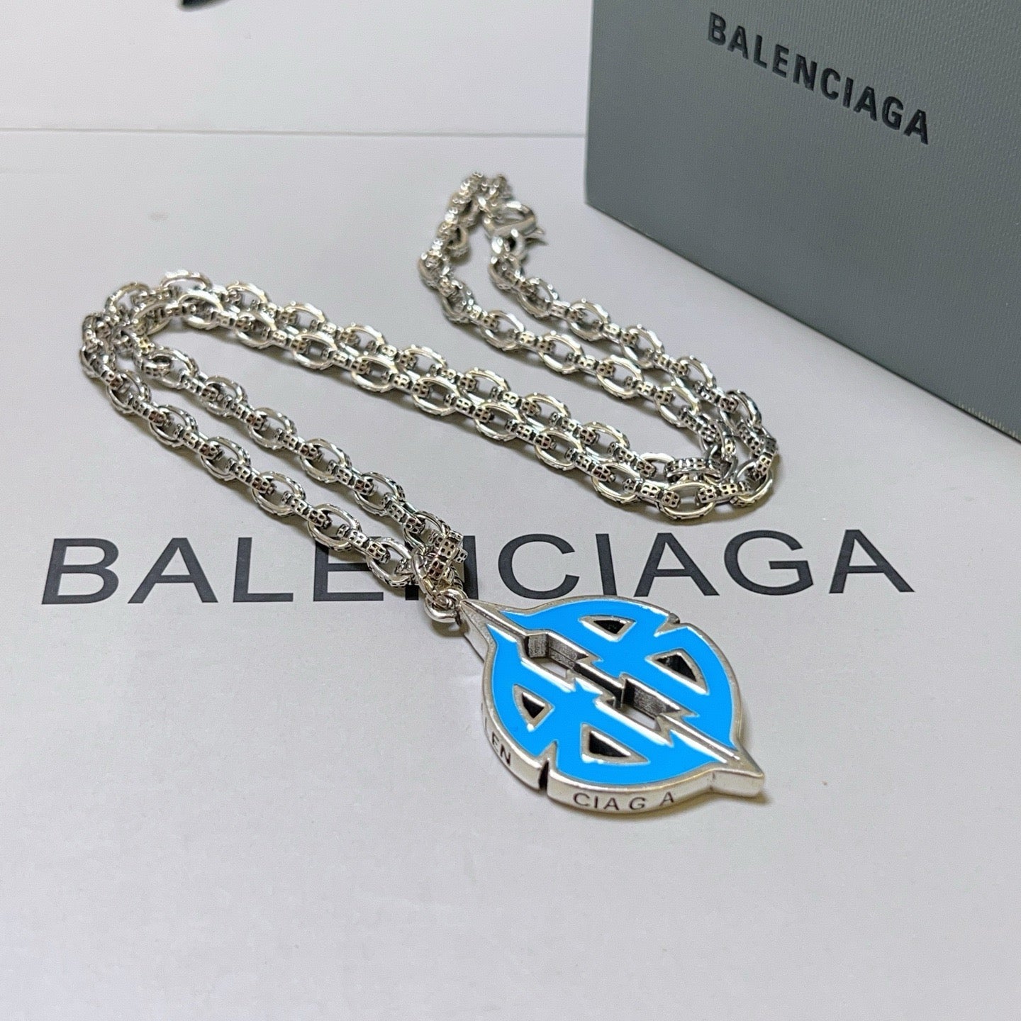 Silver Blue Necklace
