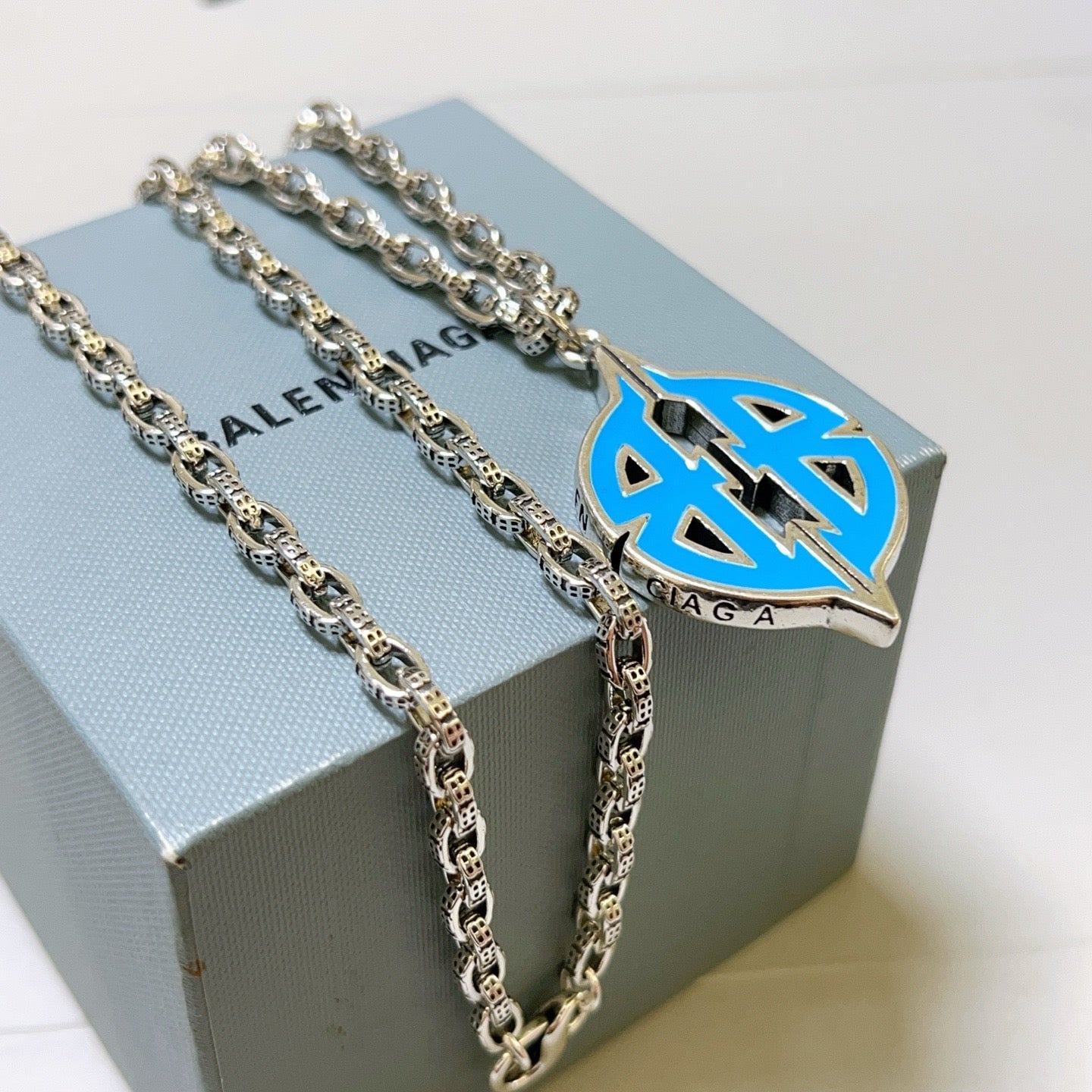 Silver Blue Necklace