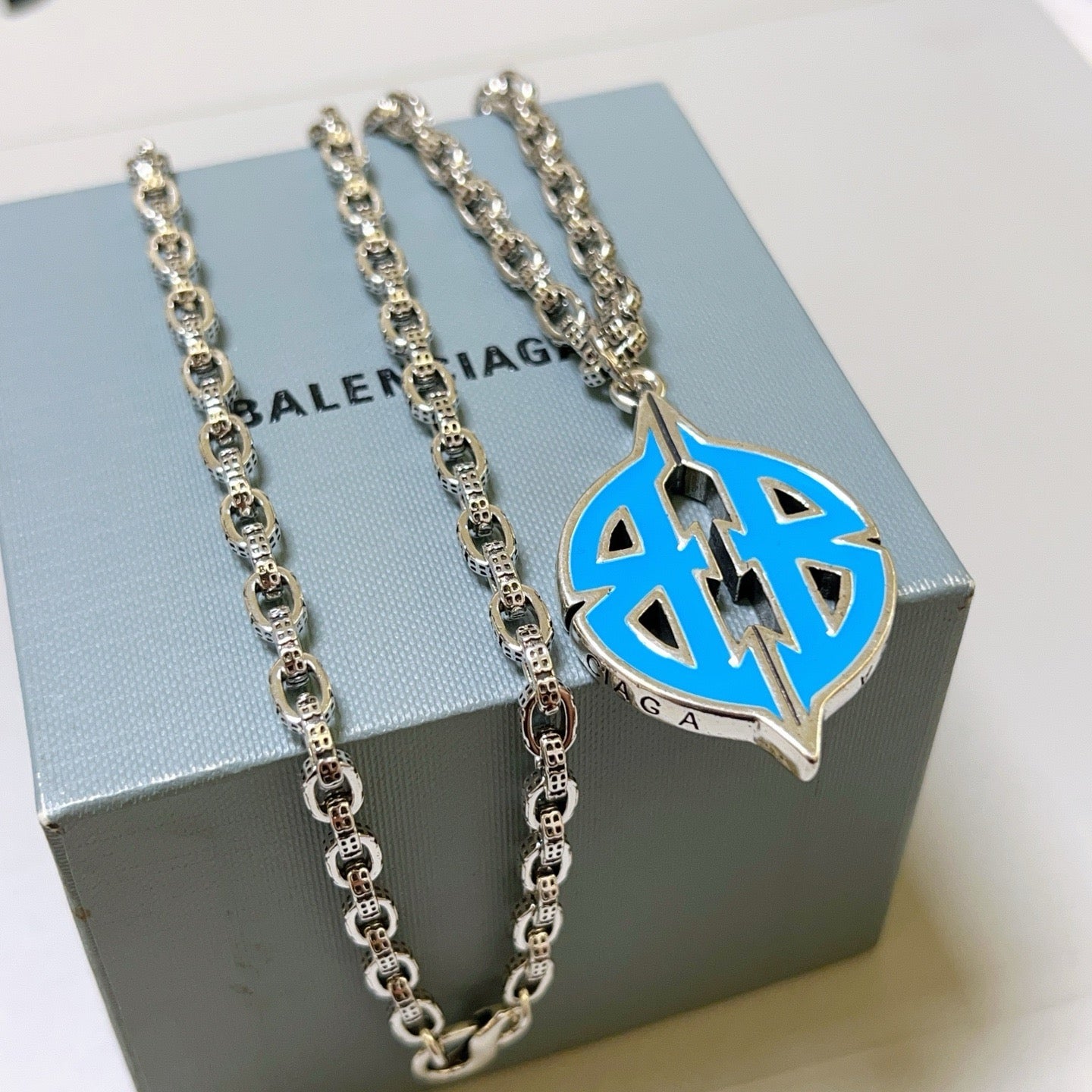 Silver Blue Necklace
