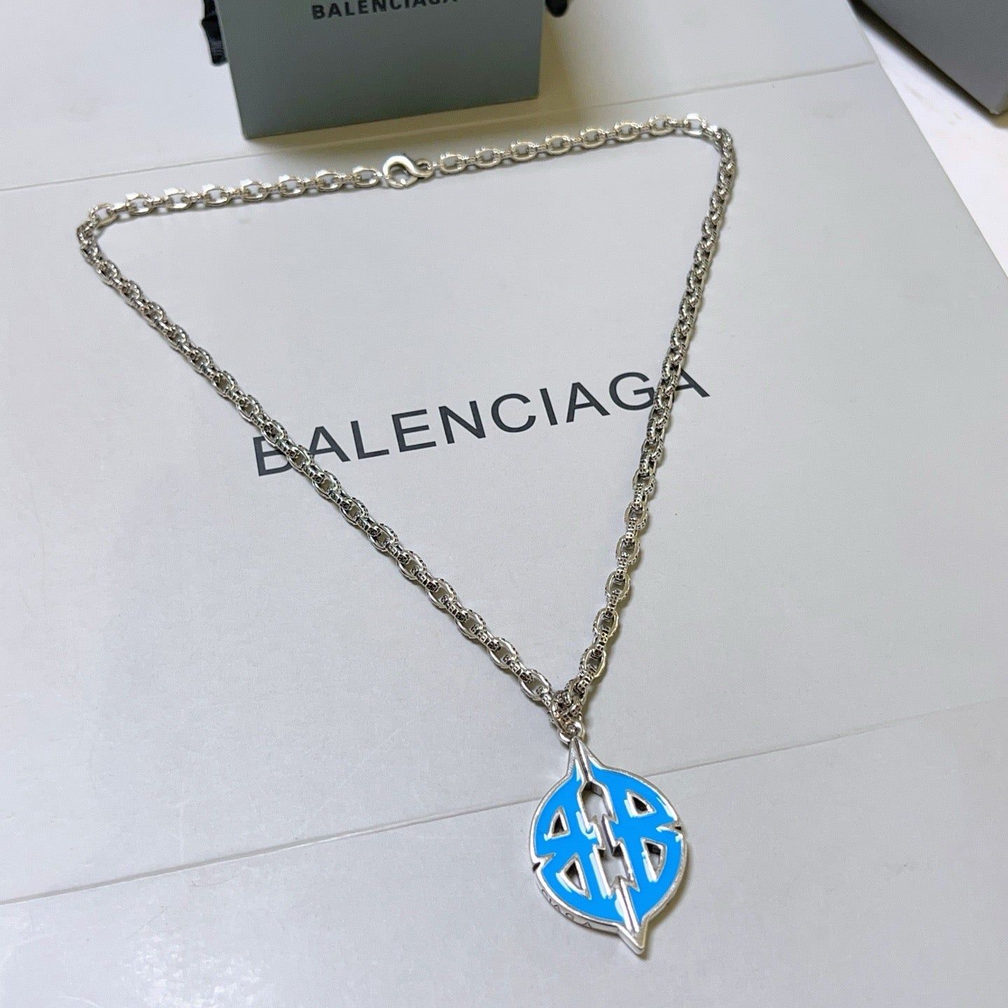 Silver Blue Necklace