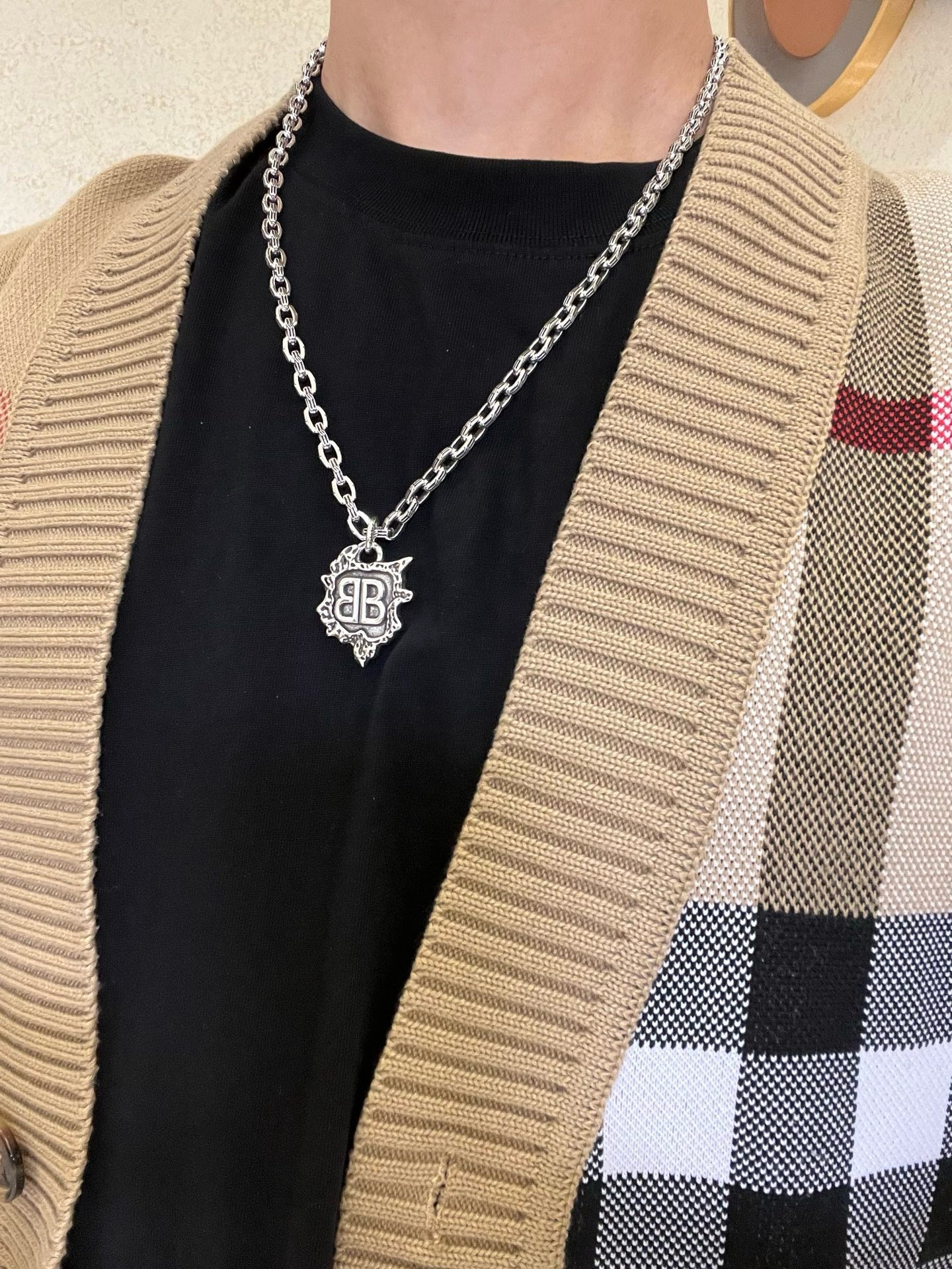 Silver Black Necklace