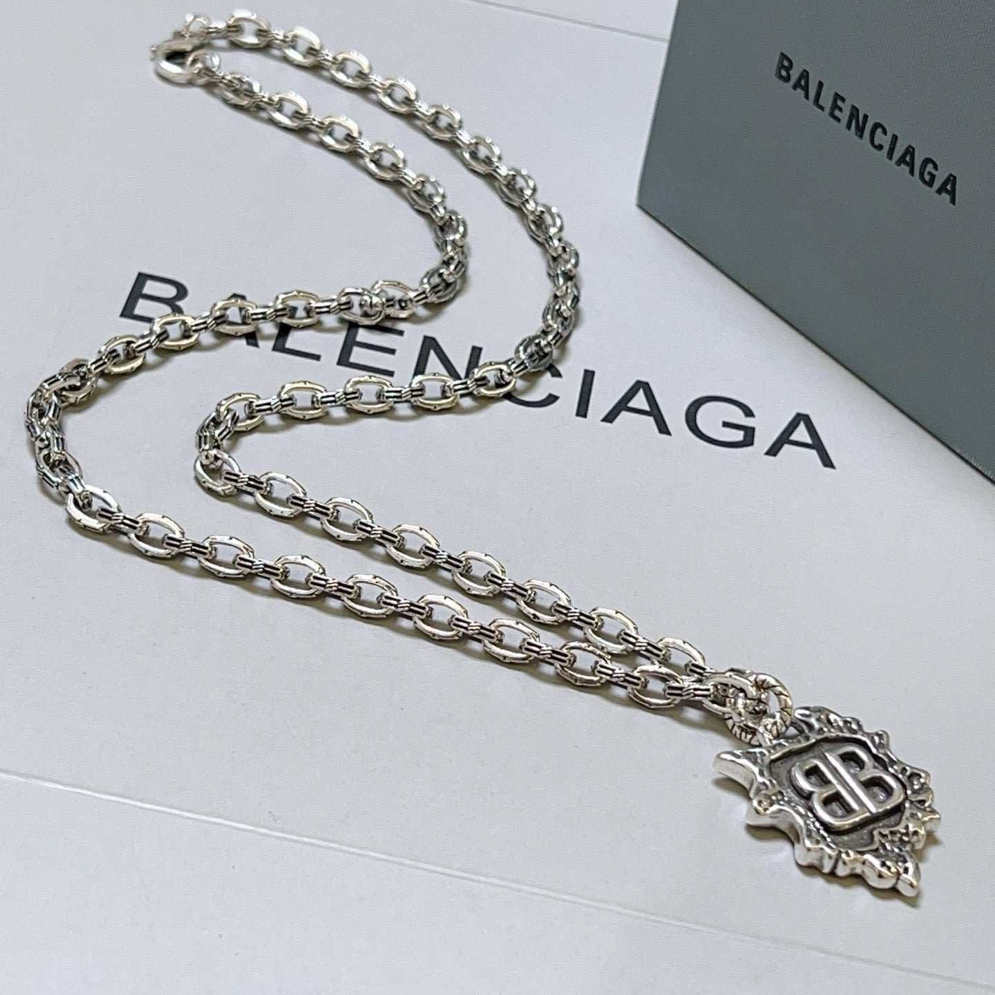 Silver Black Necklace