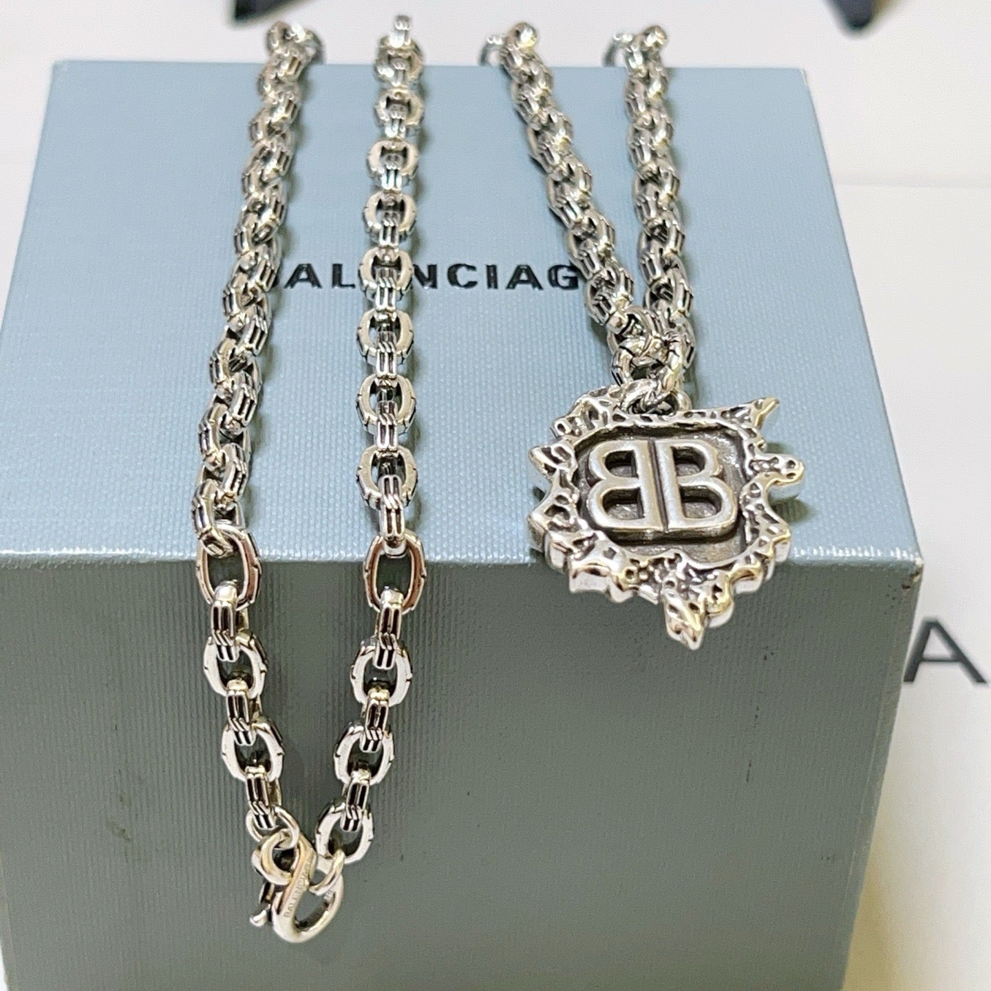 Silver Black Necklace