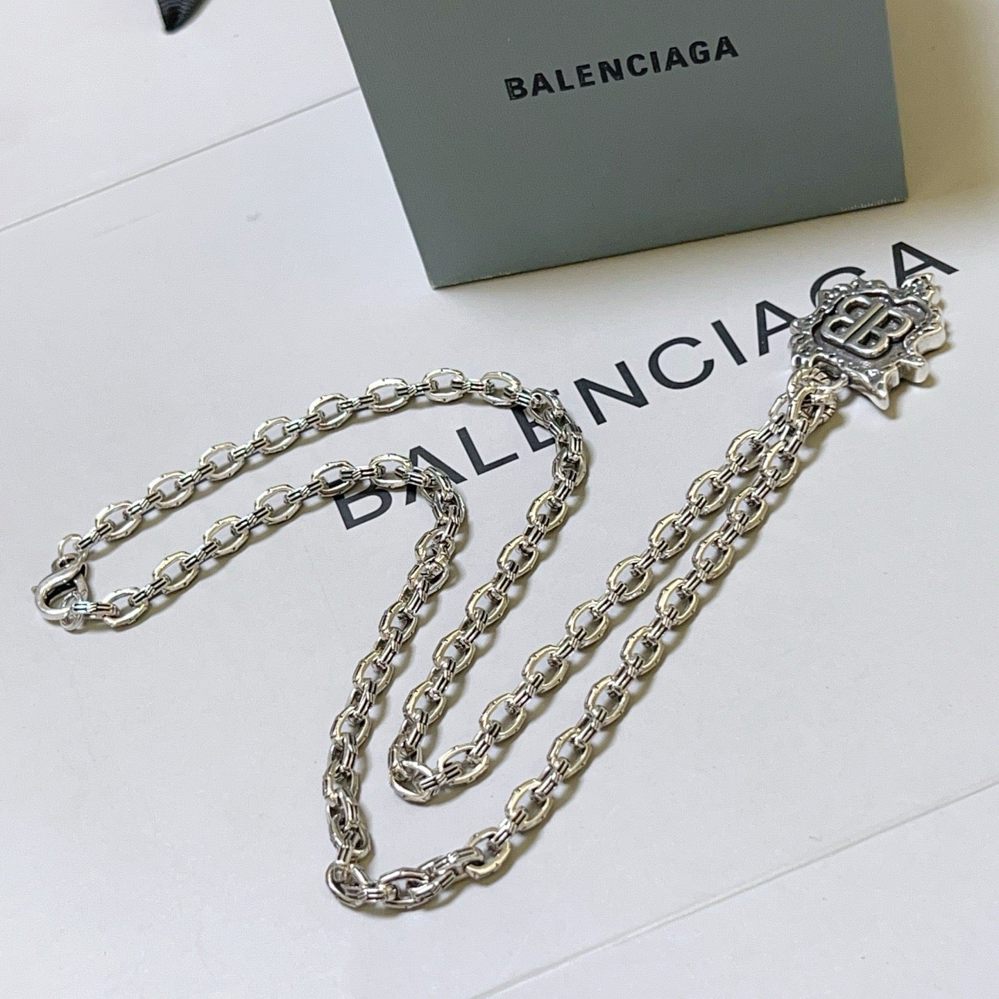 Silver Black Necklace