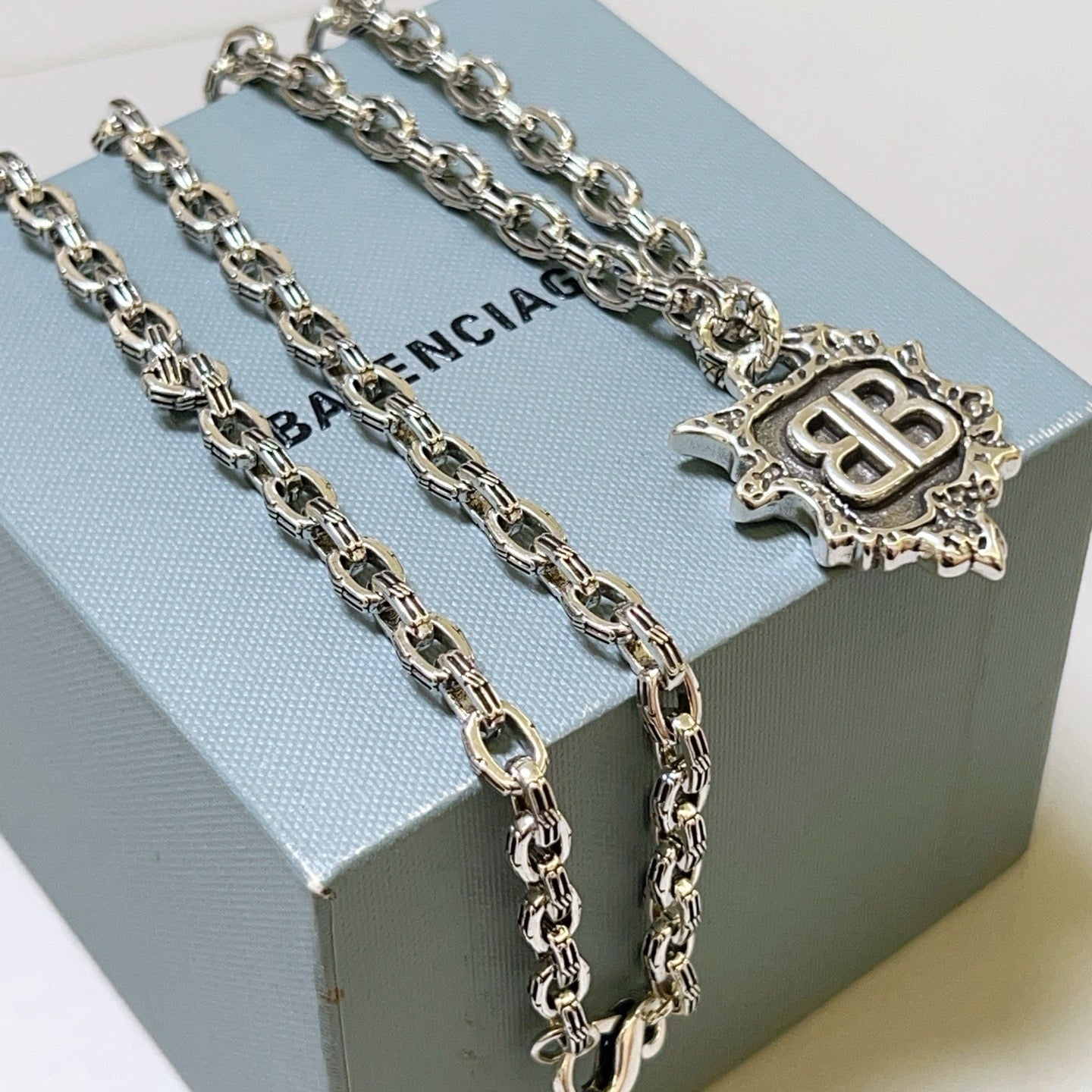 Silver Black Necklace