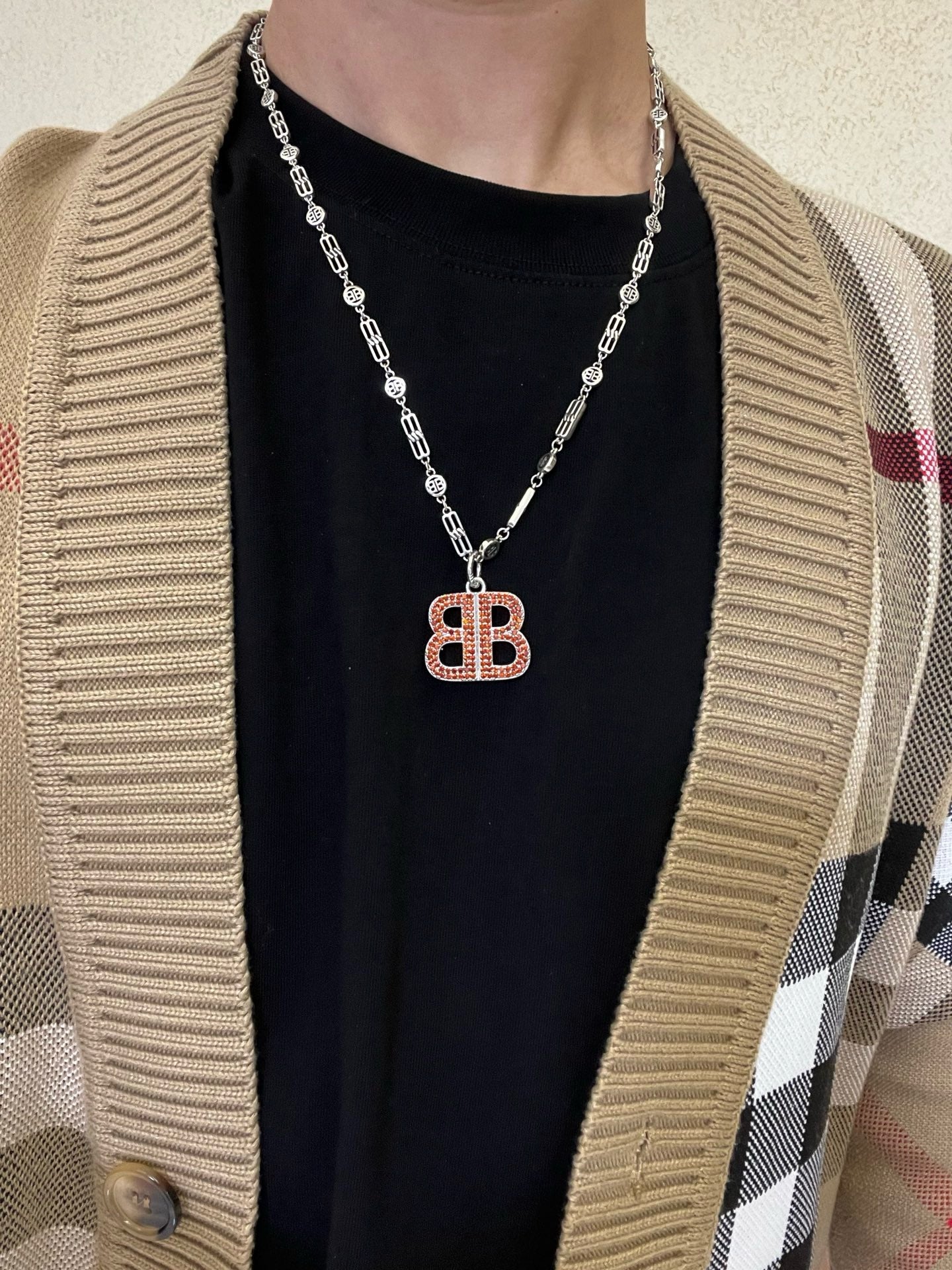 Silver Red Necklace