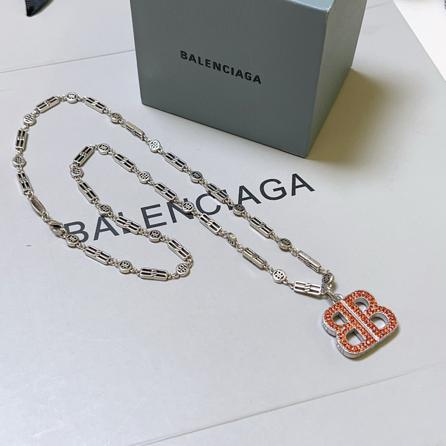 Silver Red Necklace