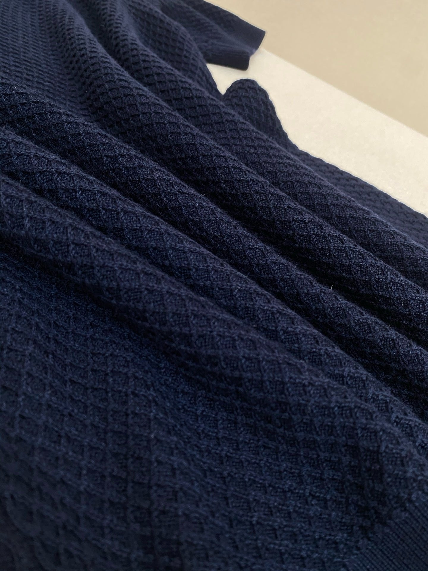 Dark Blue and White Polo