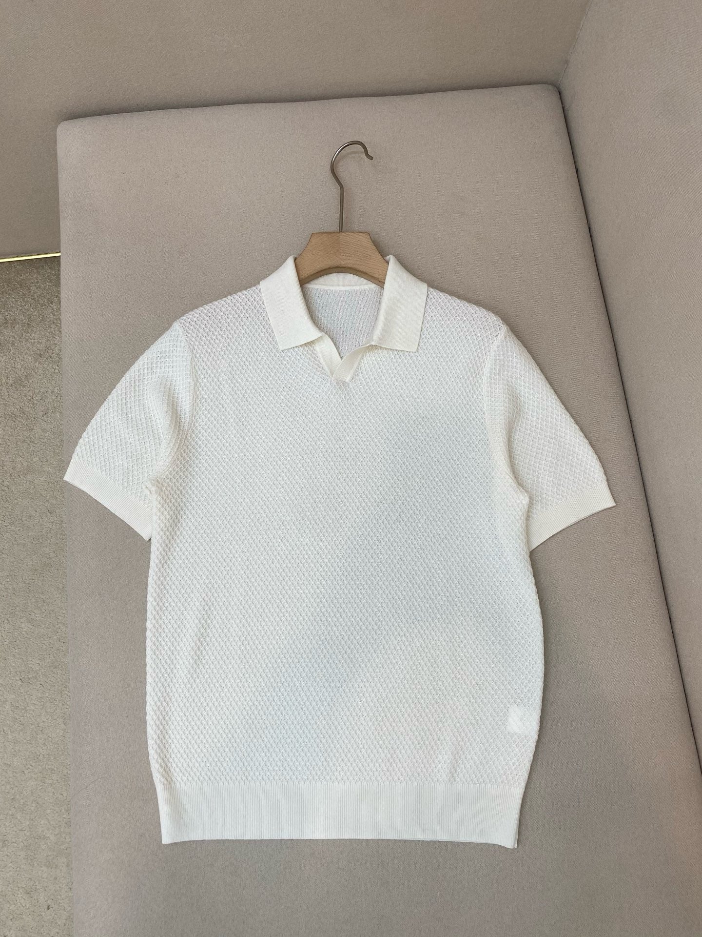 Dark Blue and White Polo