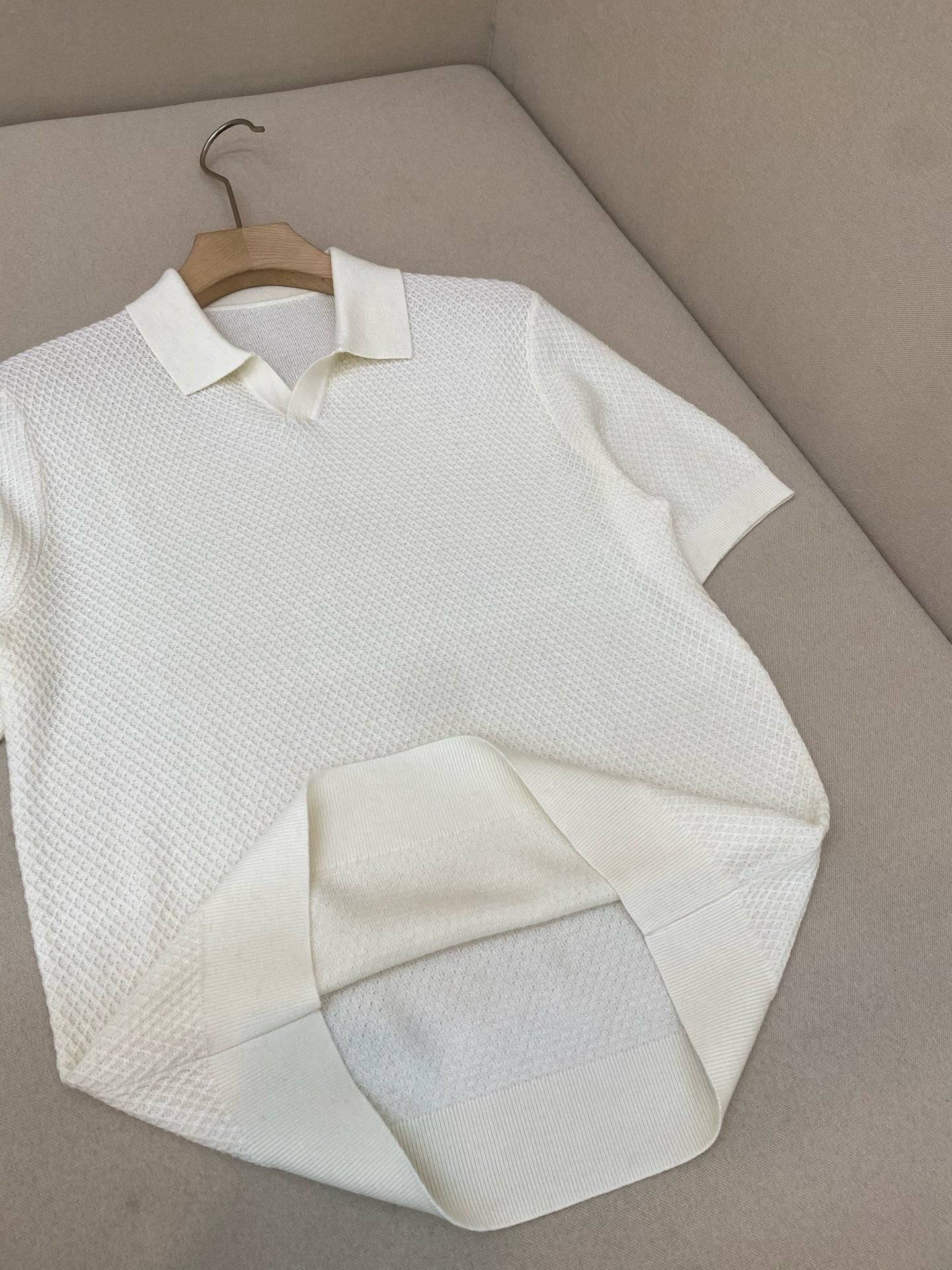 Dark Blue and White Polo