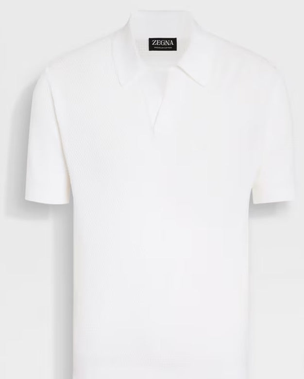 Dark Blue and White Polo