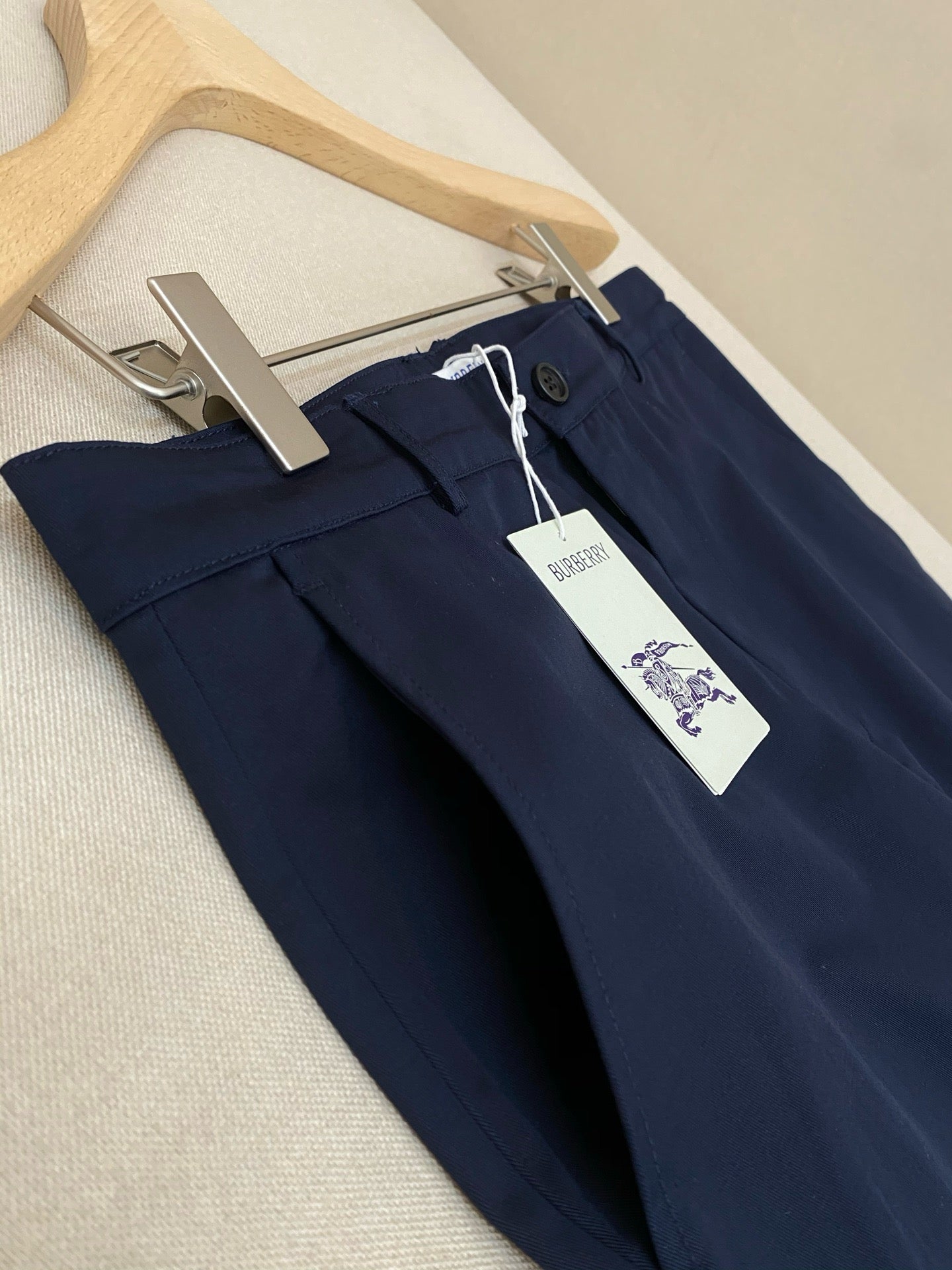 Dark Blue and apricot Pant