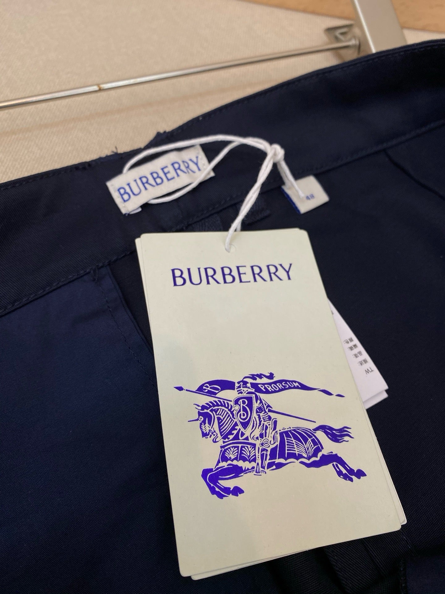 Dark Blue and apricot Pant