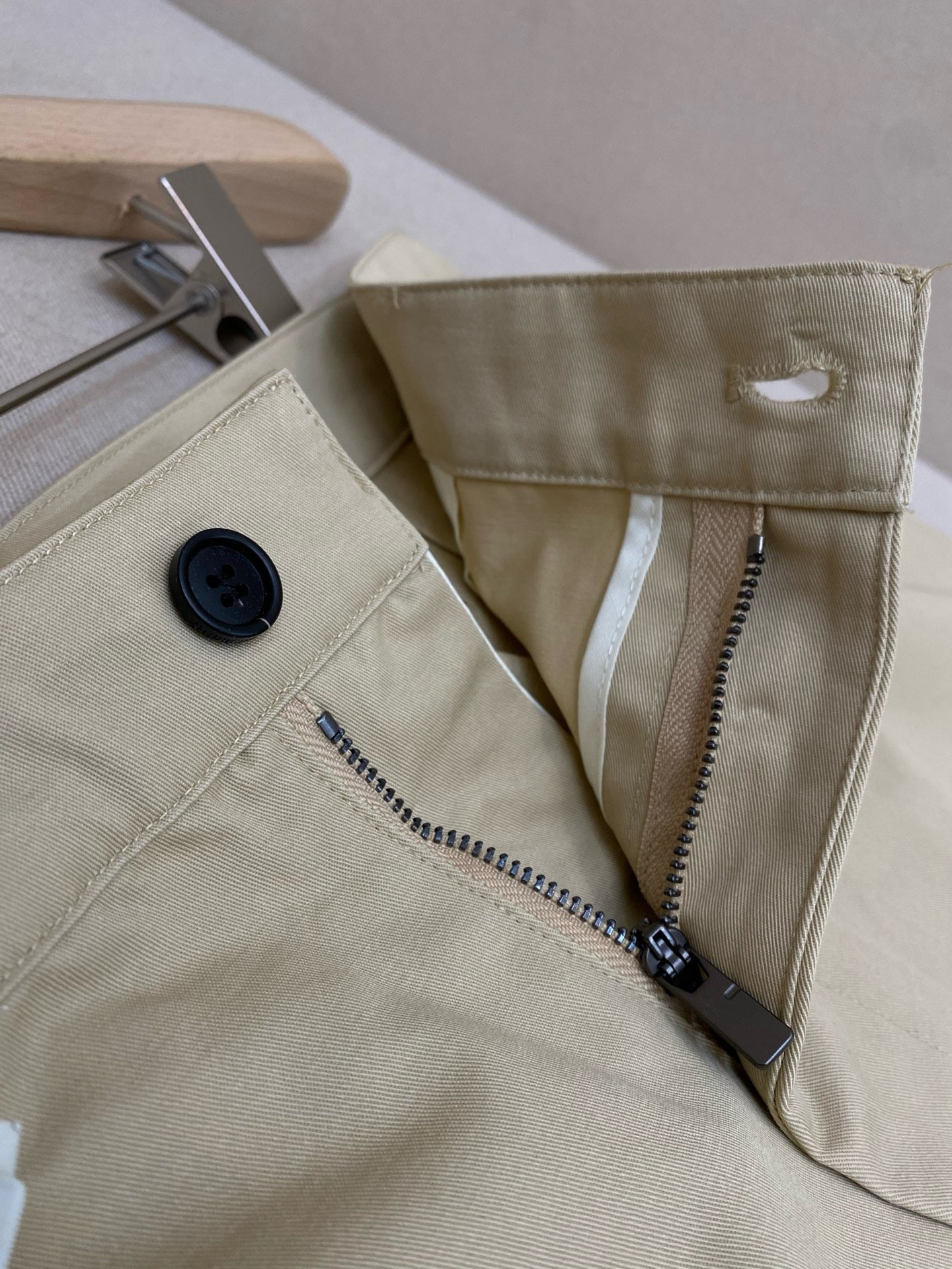 Dark Blue and apricot Pant
