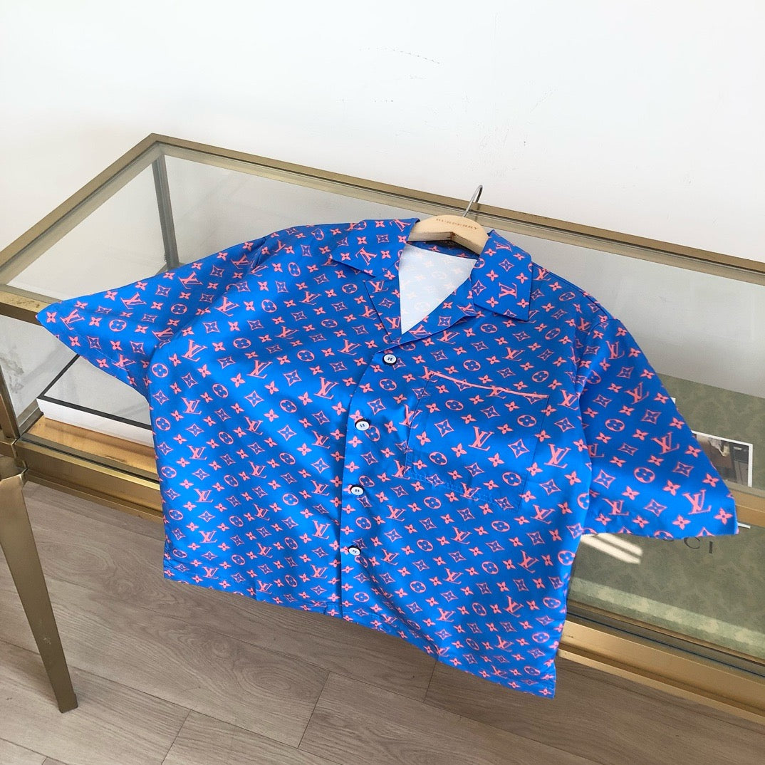 Camisa azul roja
