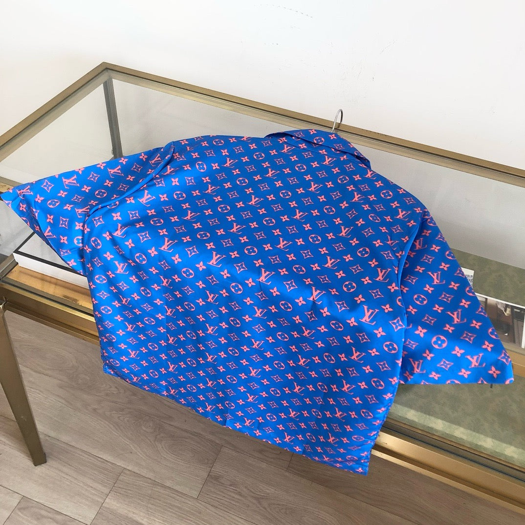 Camisa azul roja