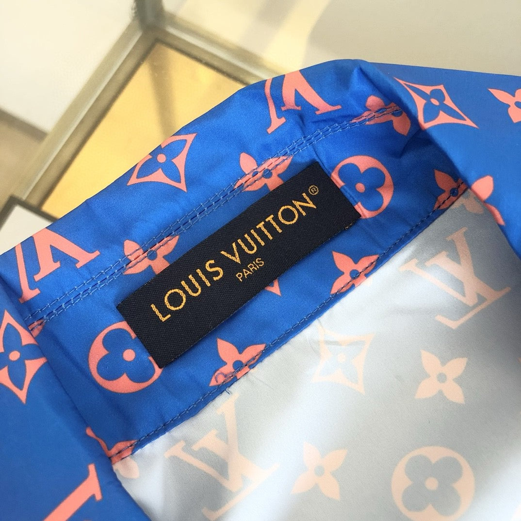 Camisa azul roja
