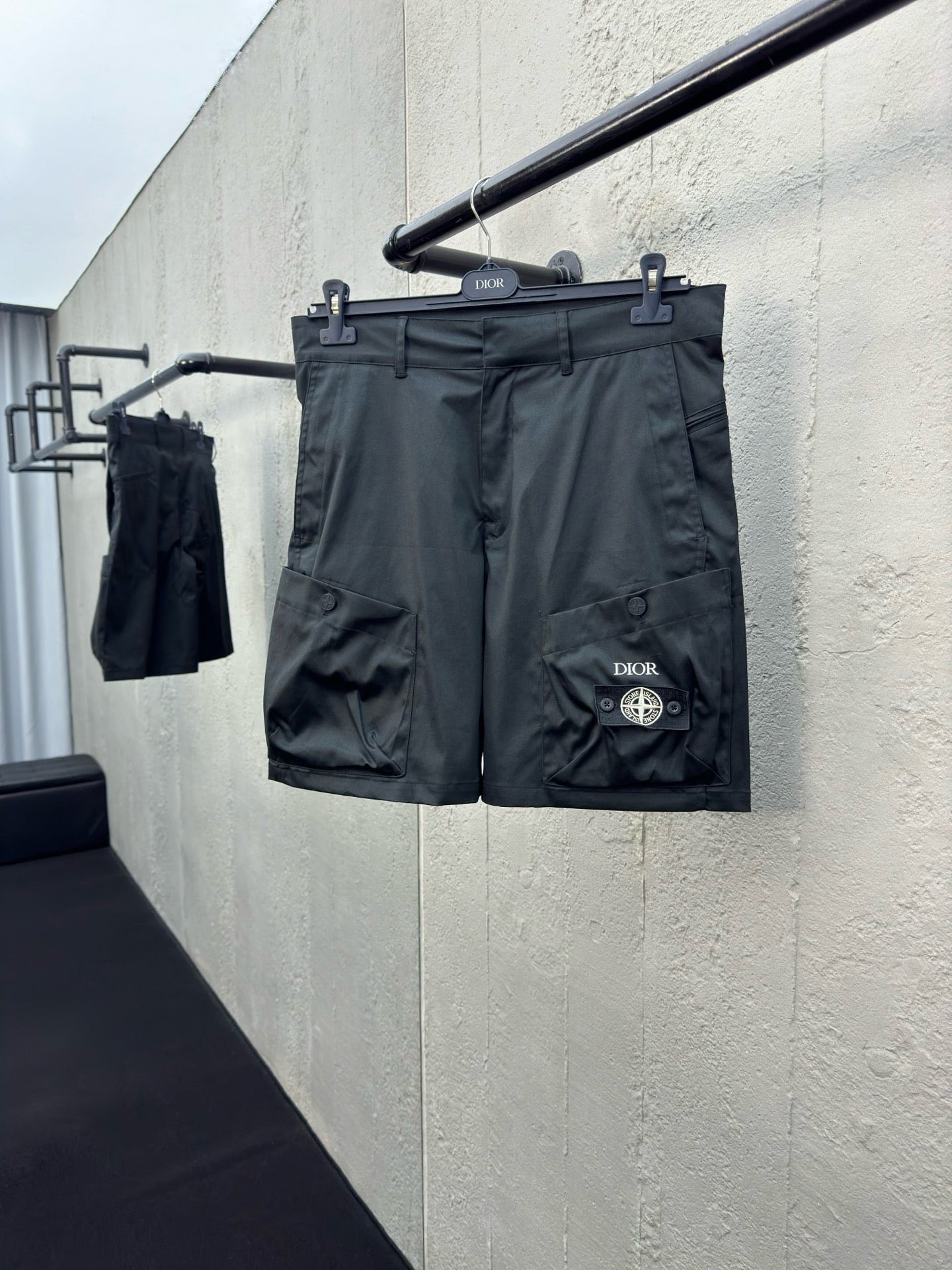 Army Green and Black Short