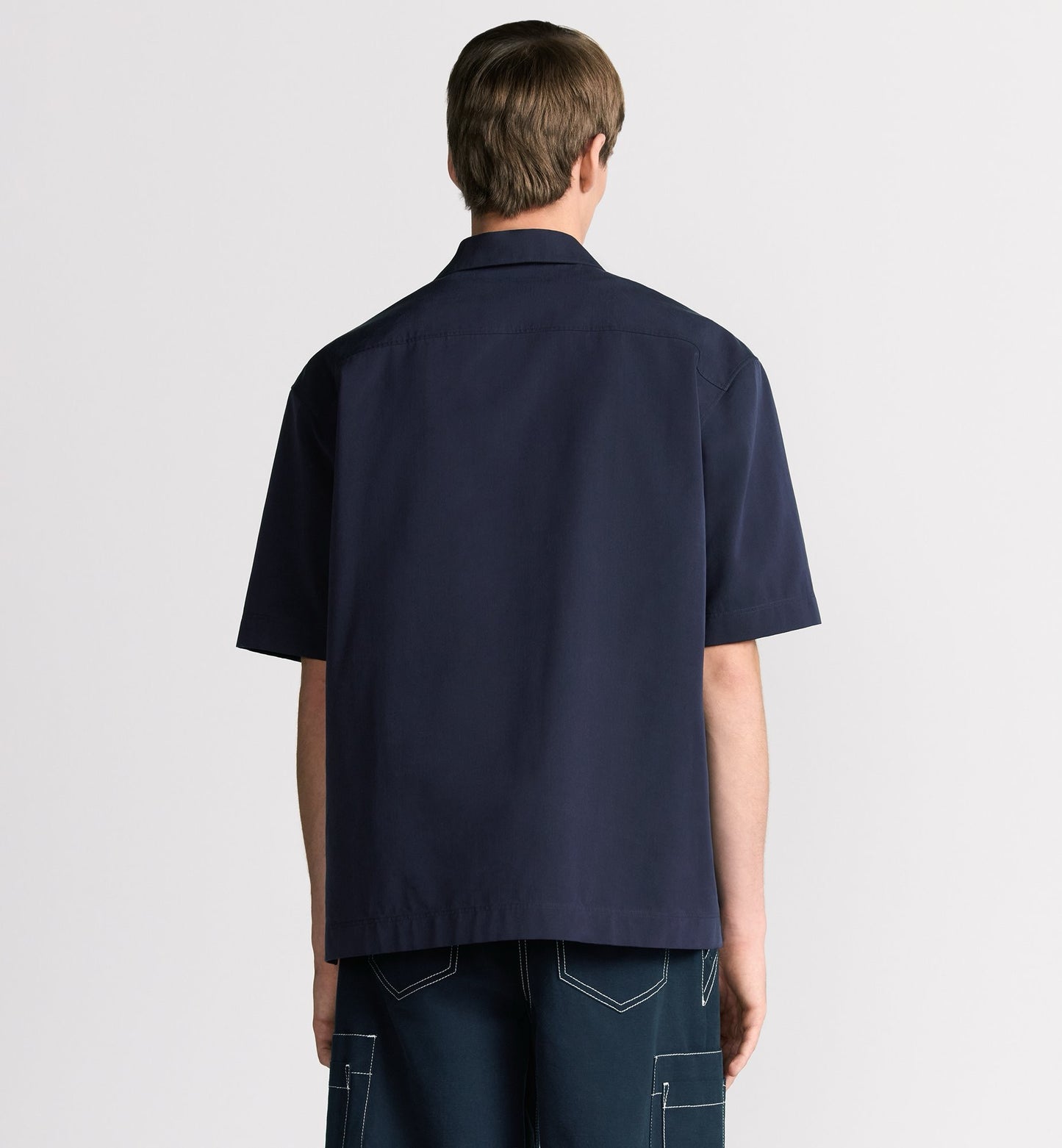 Dark Blue and White Polo